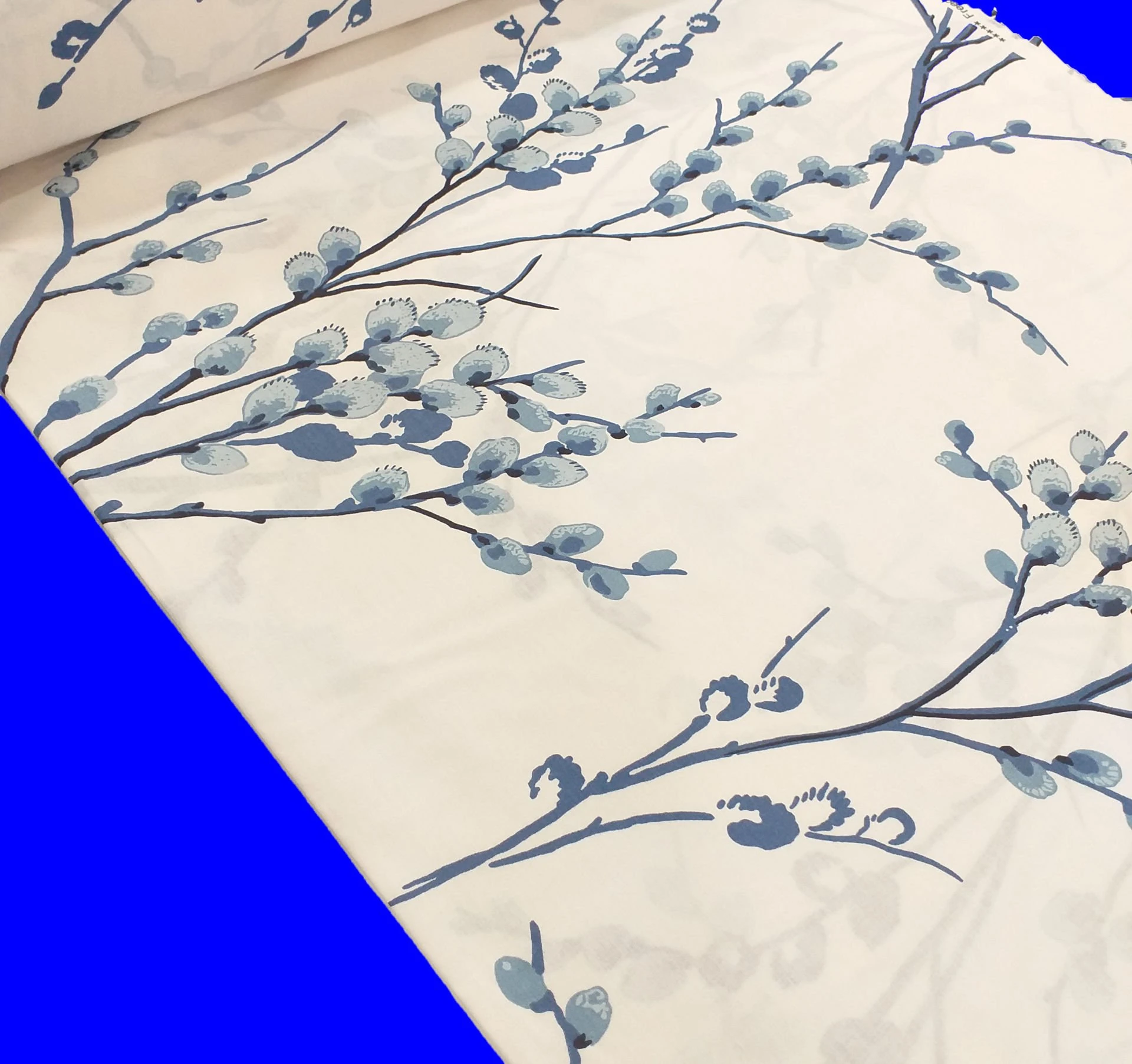 Ağaç Desenli Poplin Kumaş