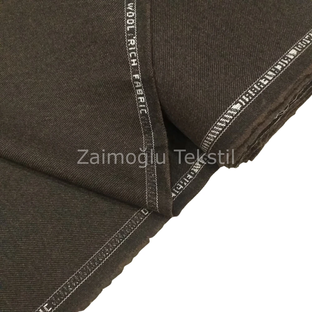 İpekiş Yünlü Kumaş - Balıksırtı Kahve