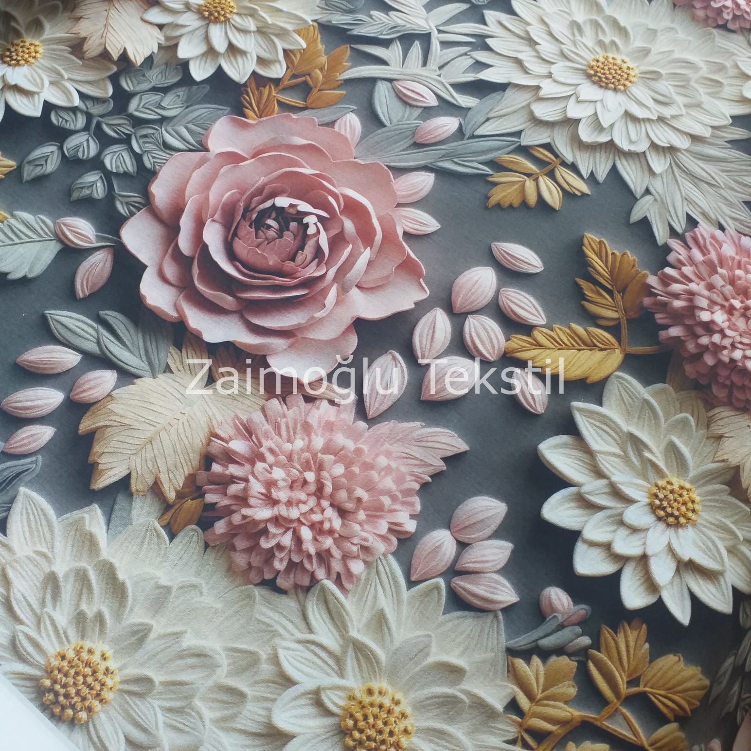 Dijital 3D Reaktif Poplin Kumaş