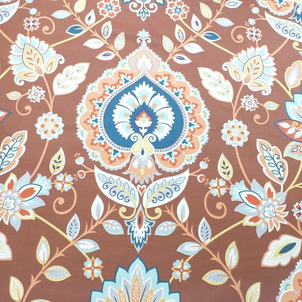 Çini Desenli Poplin Kumaş