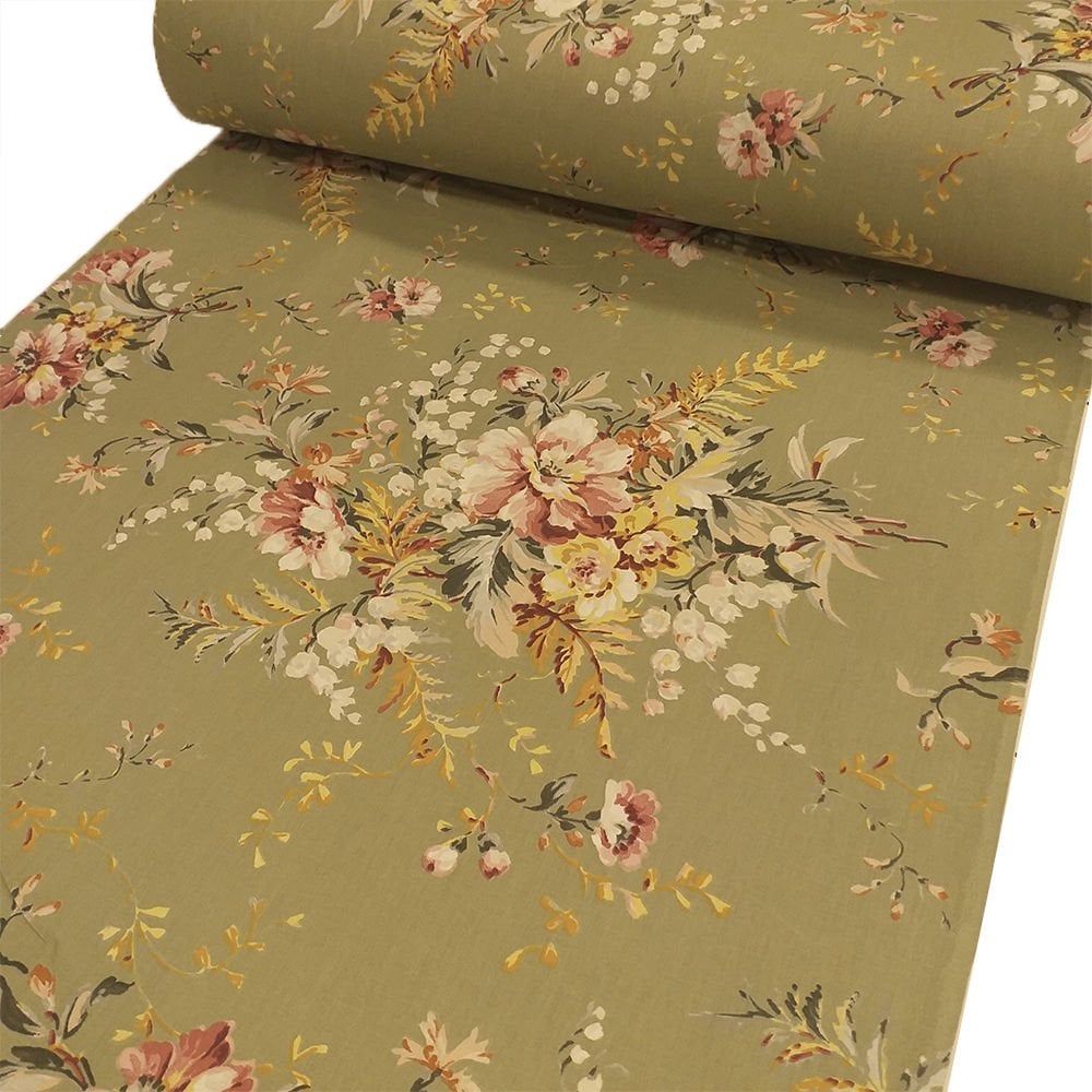 Çiçek Desen Poplin Kumaş