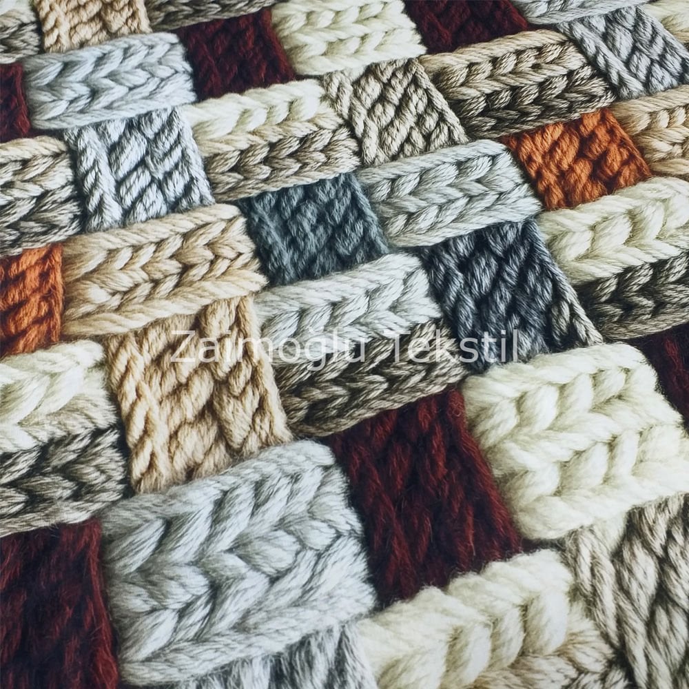 Dijital 3D Reaktif Poplin Kumaş