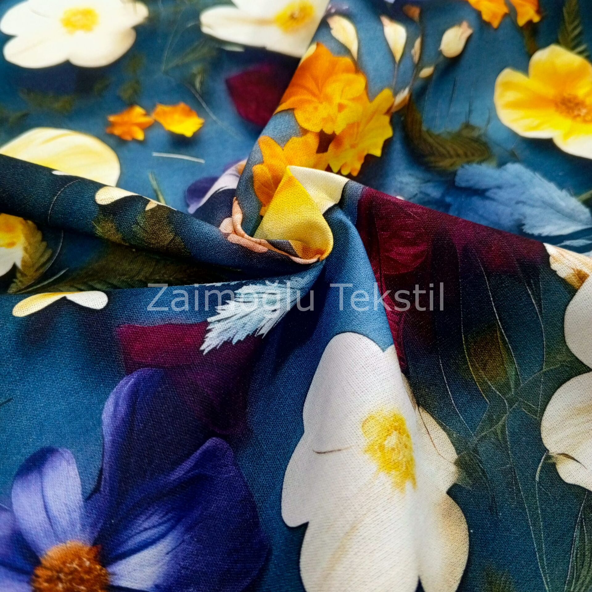 Dijital 3D Reaktif Poplin Kumaş