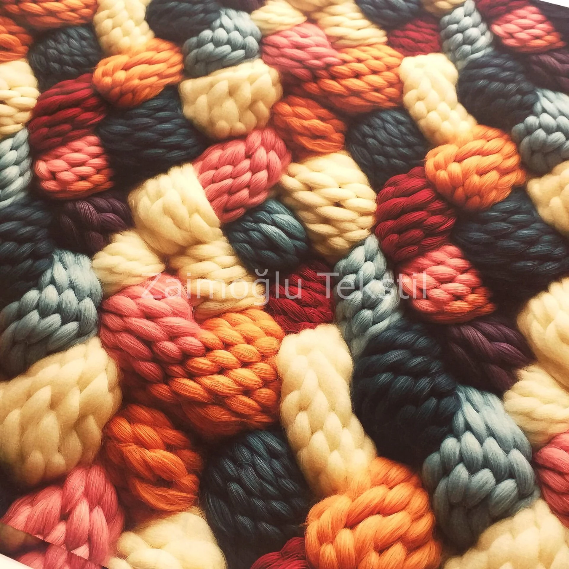 Dijital 3D Reaktif Poplin Kumaş