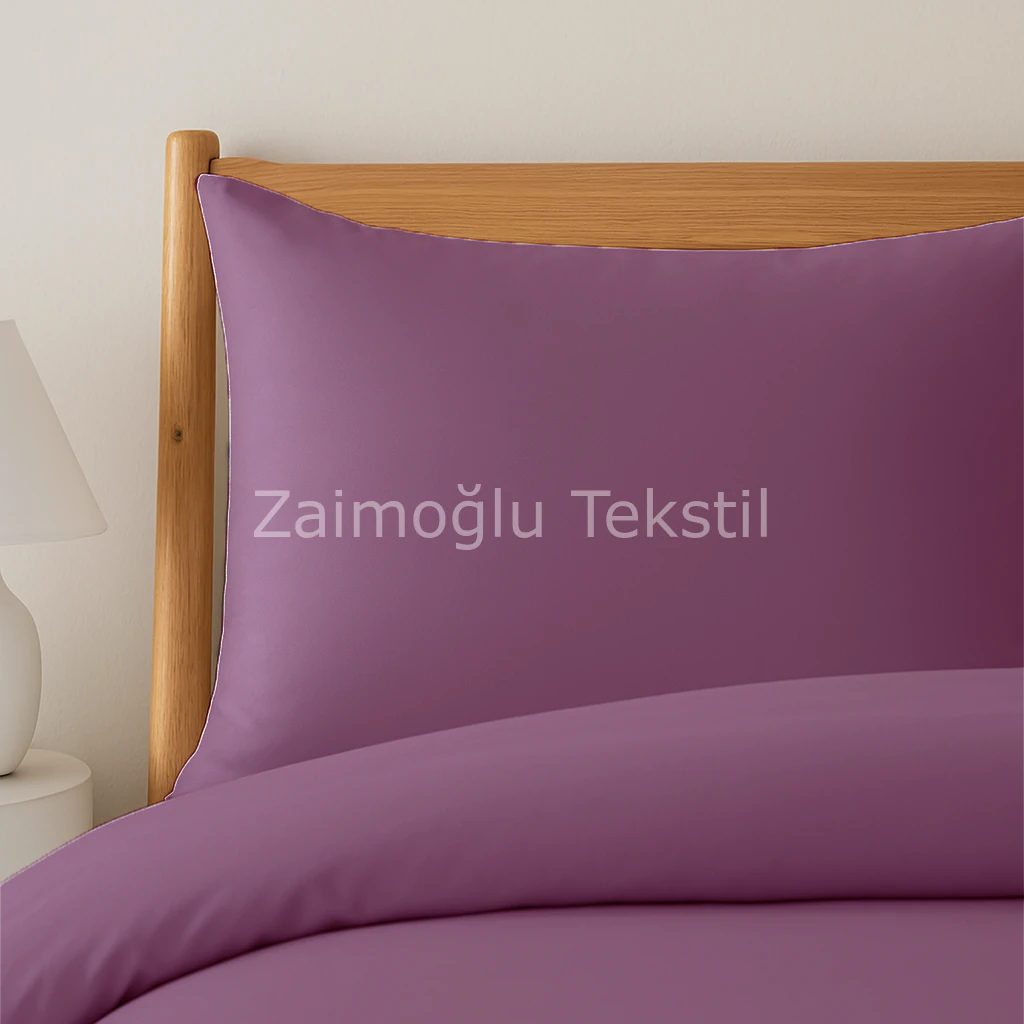 Pamuk Saten Nevresim Seti - Açık Viyolet