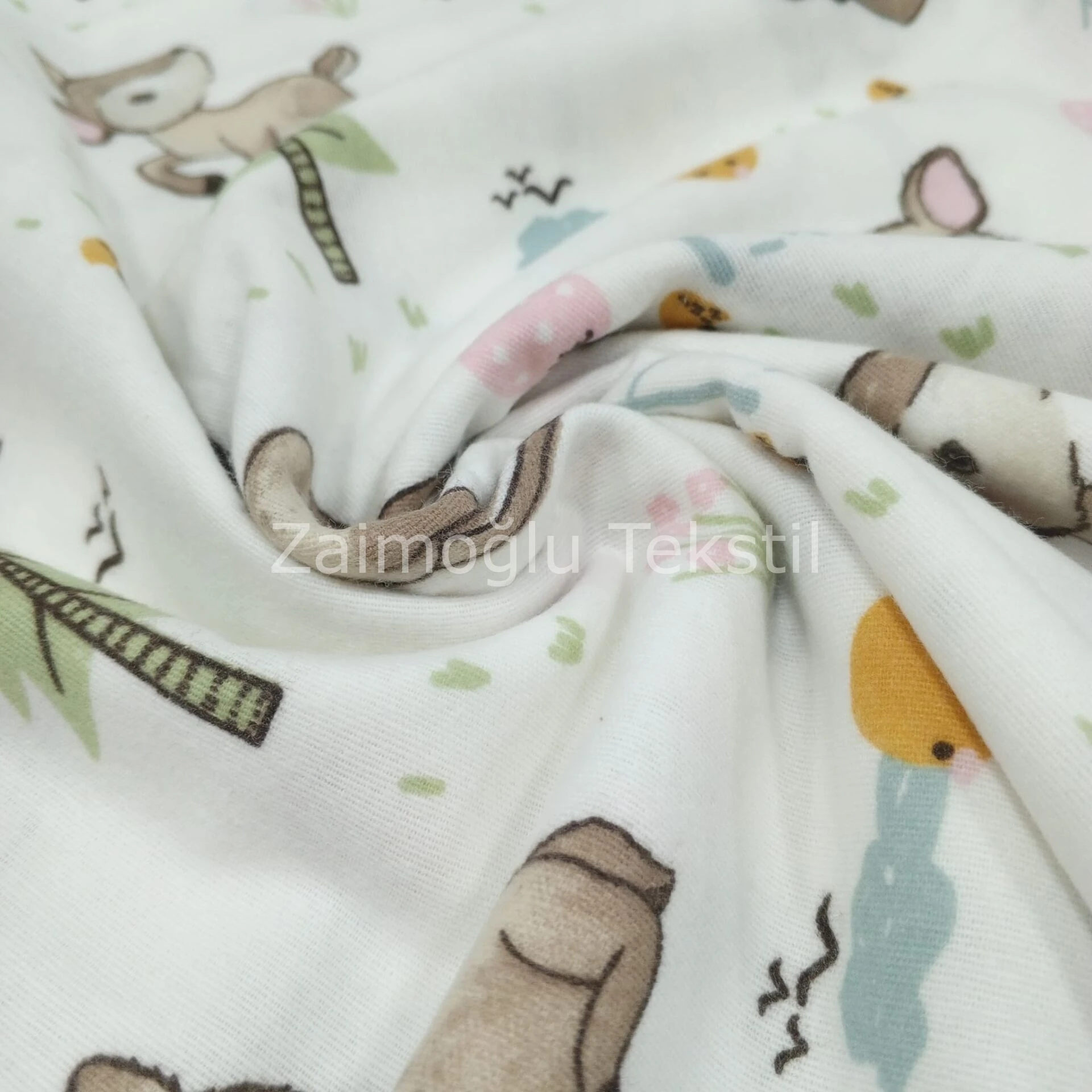 Ceylan Desen Flanel Pazen Kumaş