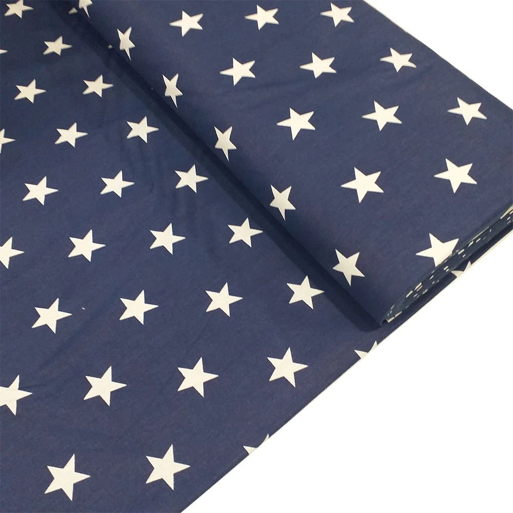 Yıldız Desen Poplin Kumaş