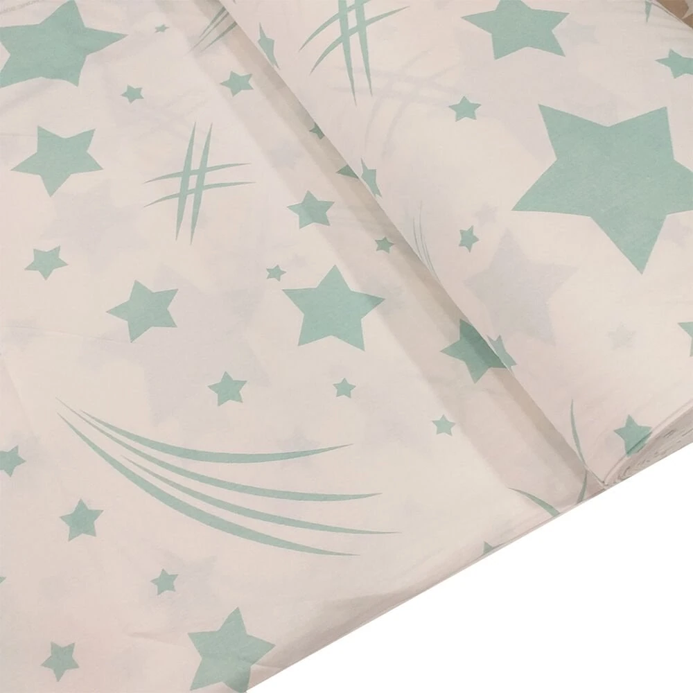 Yıldız Desen Poplin Kumaş