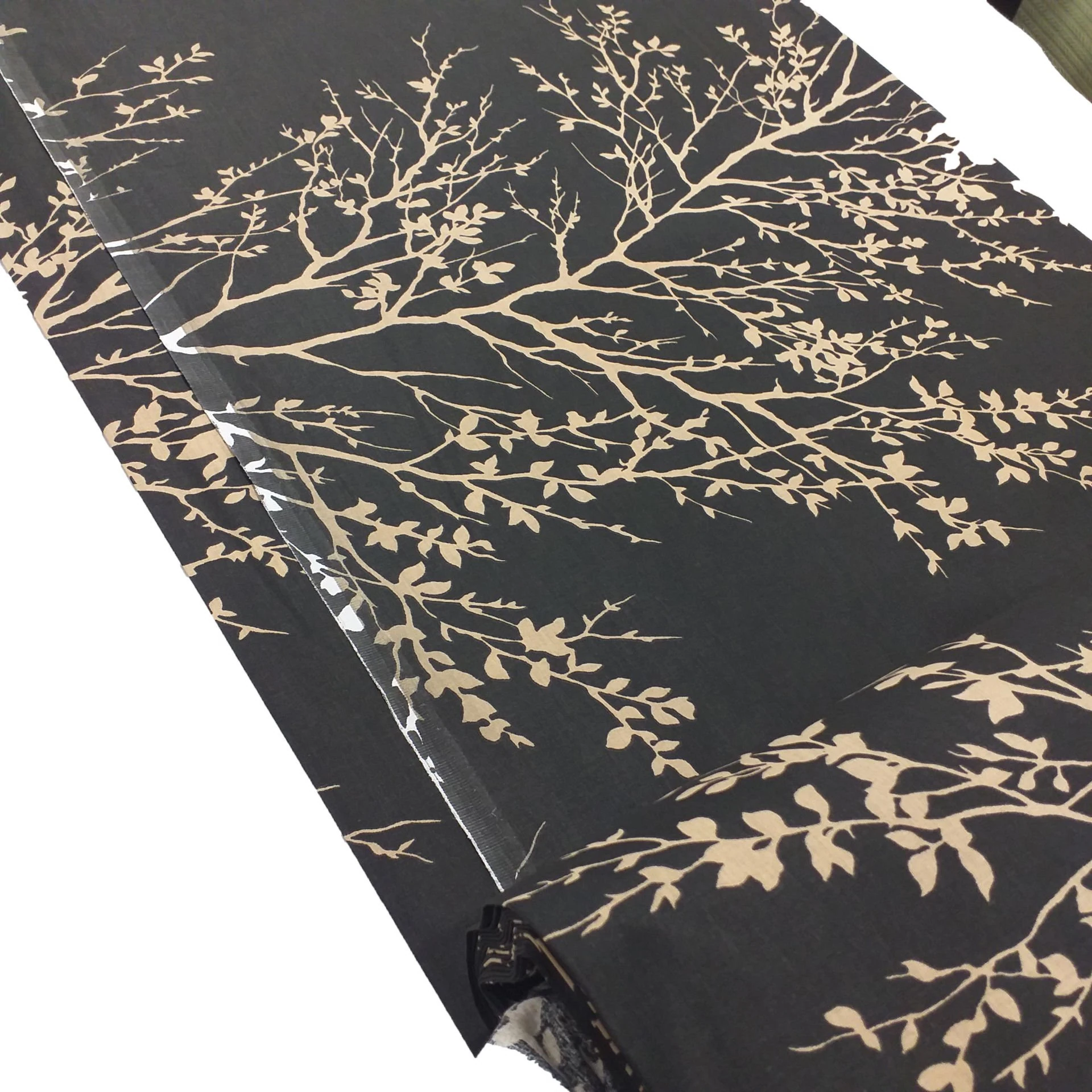 Ağaç Desenli Poplin Kumaş