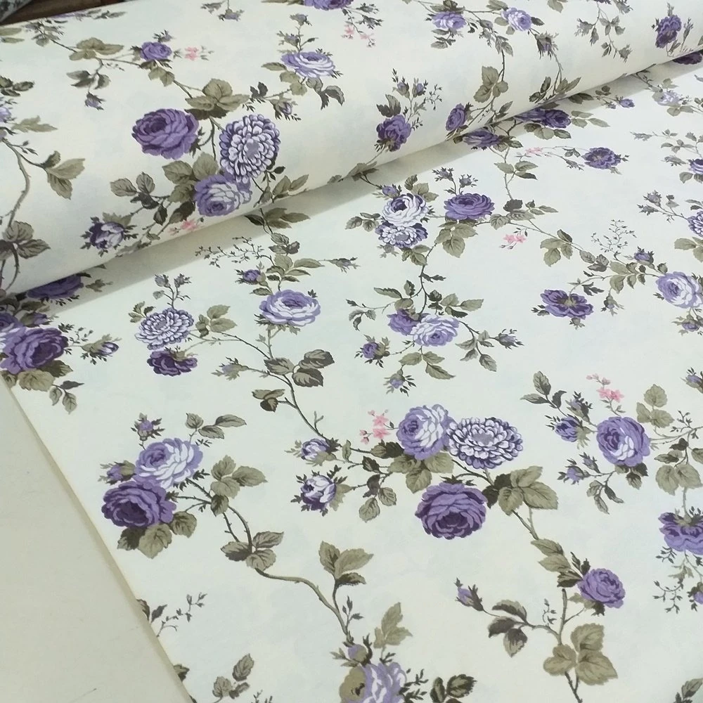 Gül Desenli Duck kumaşı