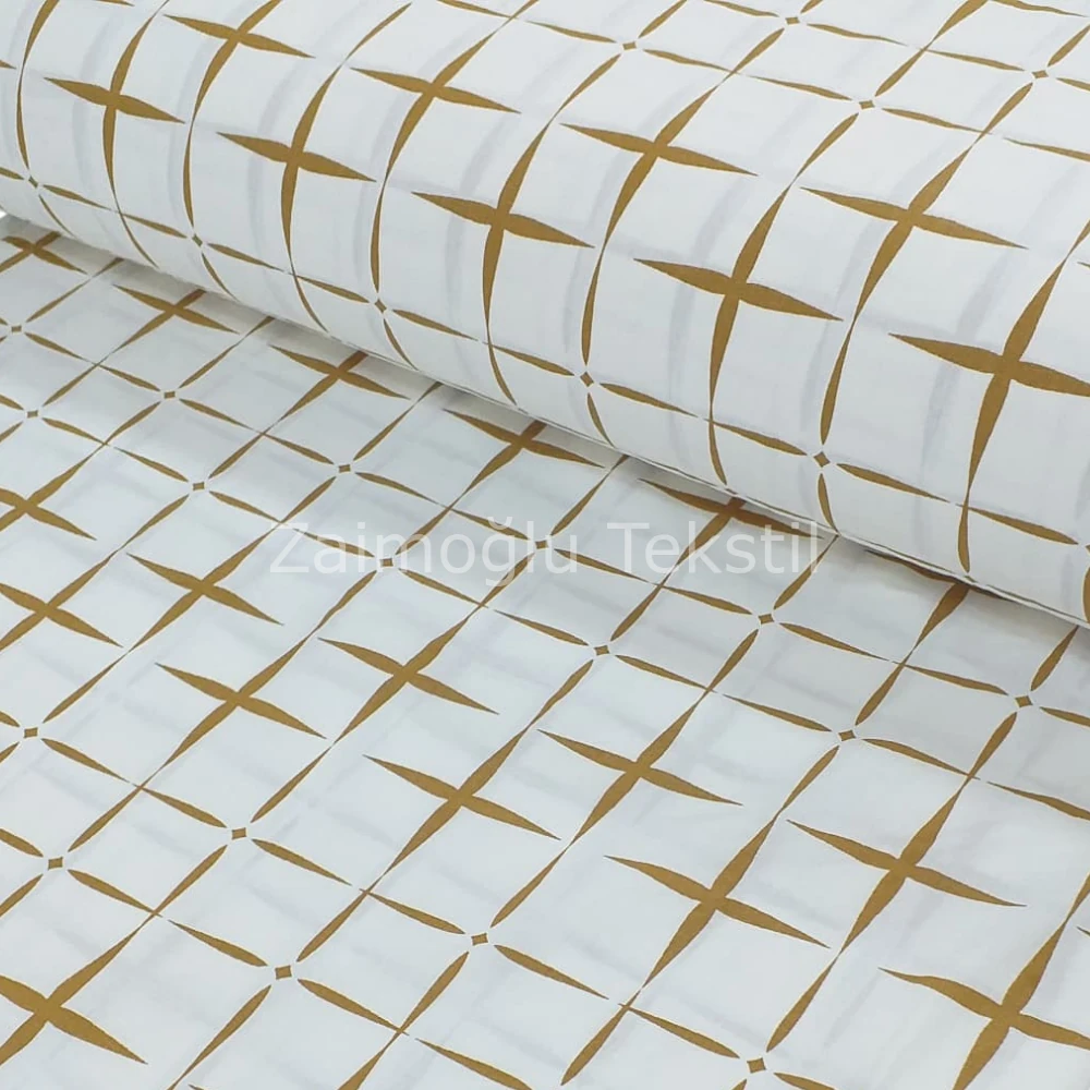 Ekose Desen Poplin Kumaş