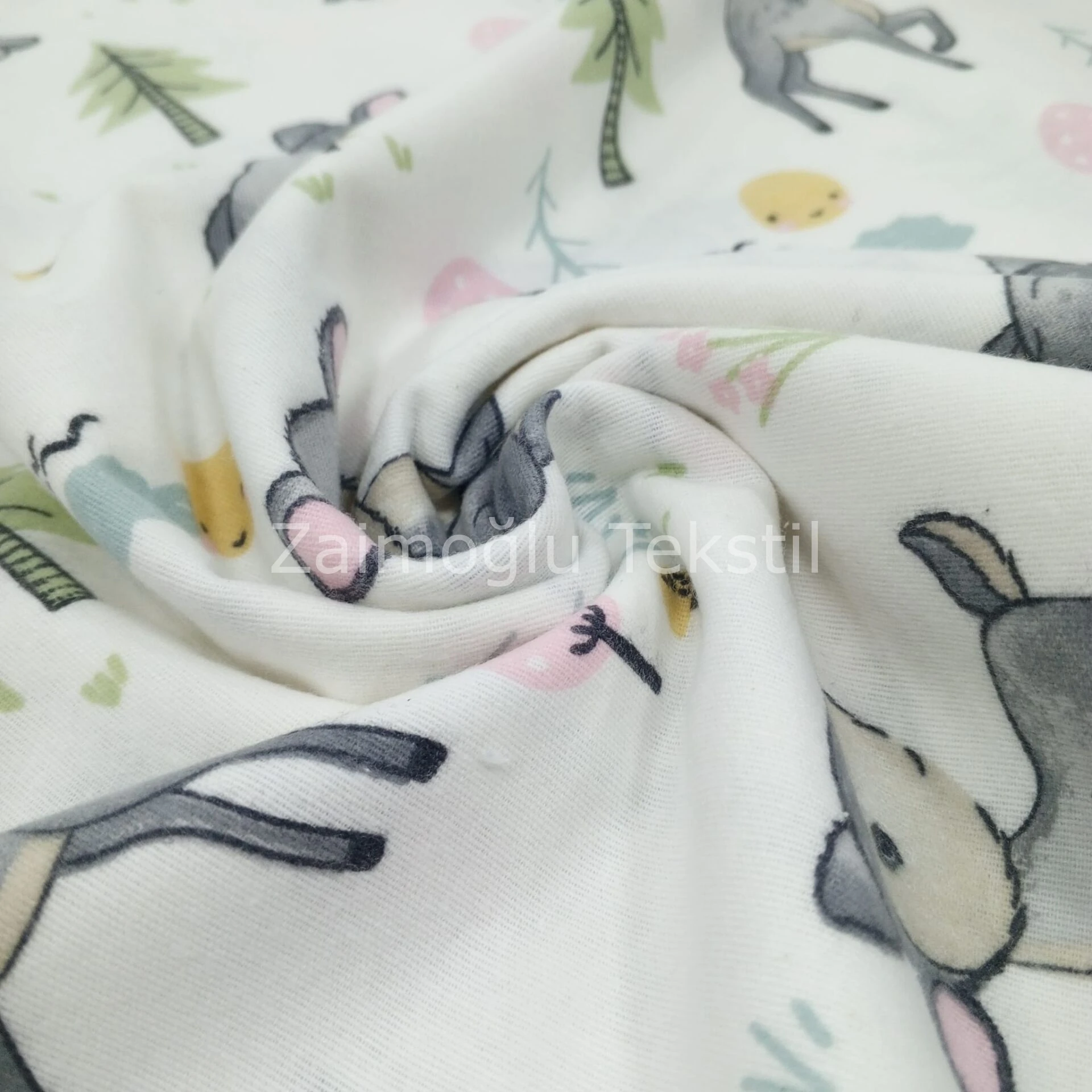 Ceylan Desen Flanel Pazen Kumaş