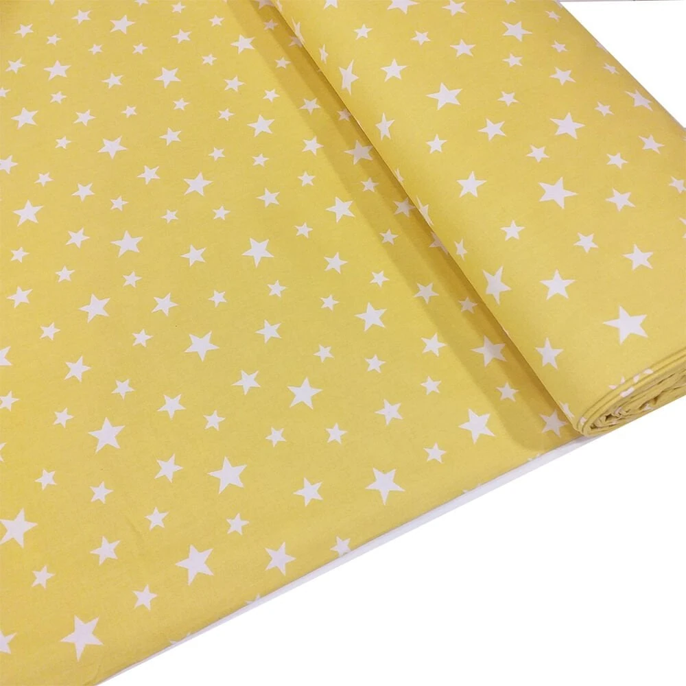 Yıldız Desen Poplin Kumaş