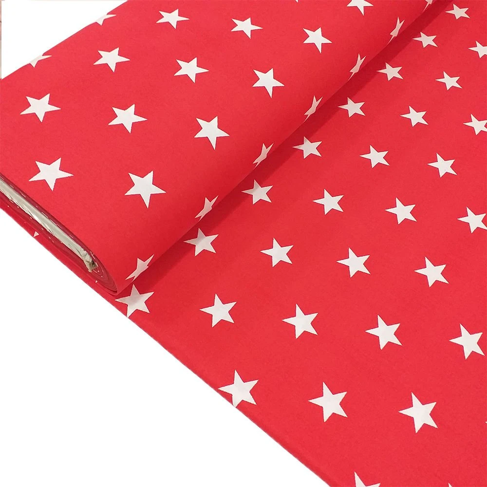 Yıldız Desen Poplin Kumaş