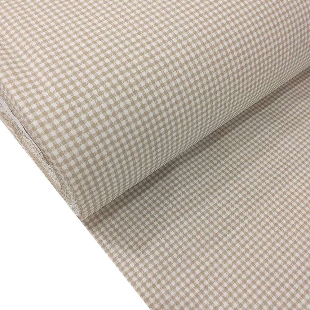 Ekose Desenli Poplin Kumaş