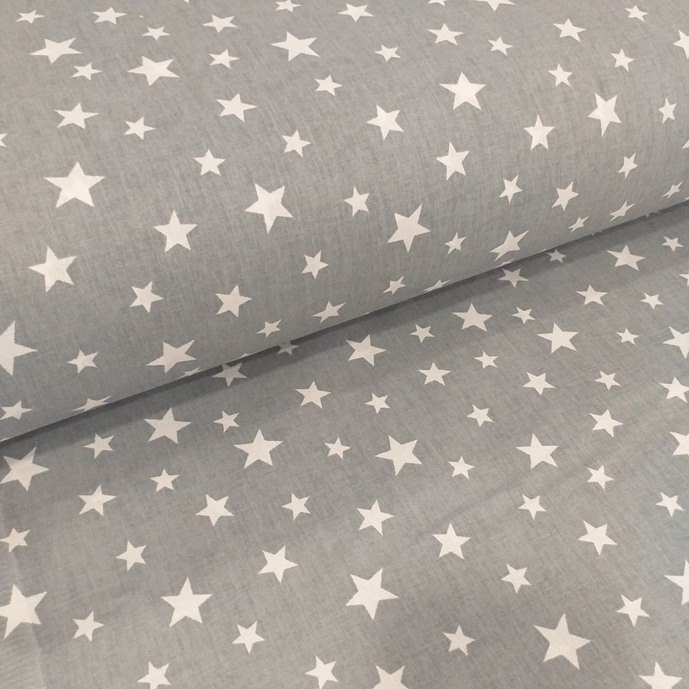 Yıldız Desenli Poplin Kumaş