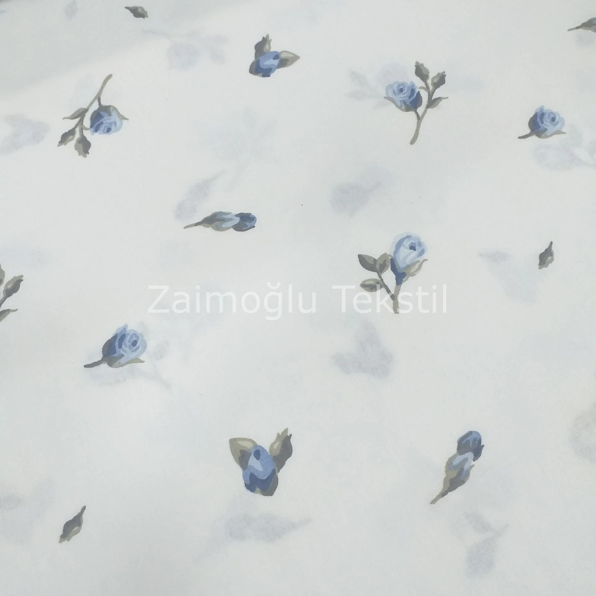 Tomurcuk Desen Poplin Kumaş