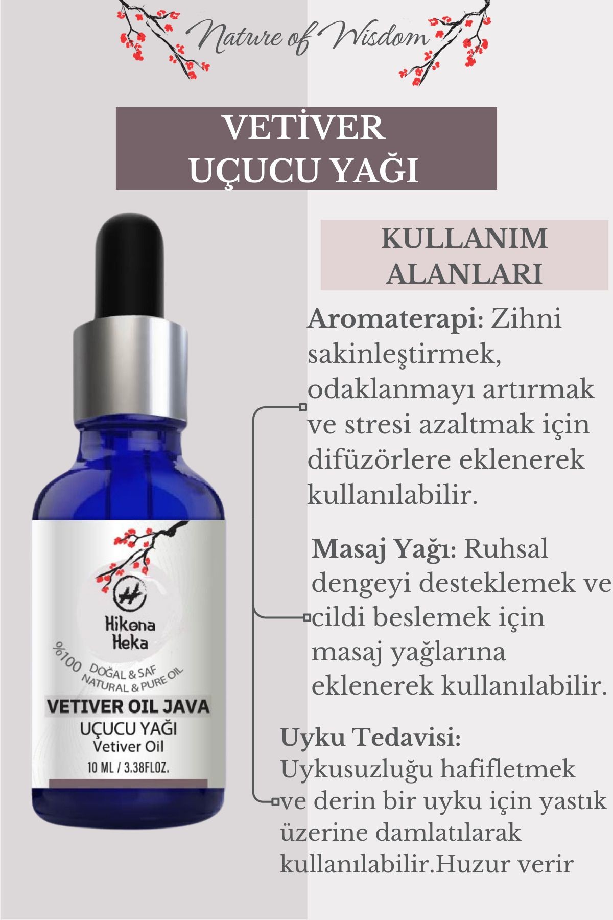 2'li Set(Lavandin Uçucu Yağı-Vetiver Uçucu Yağı)%100 Saf ve Doğal Yağ(2x10 ml)