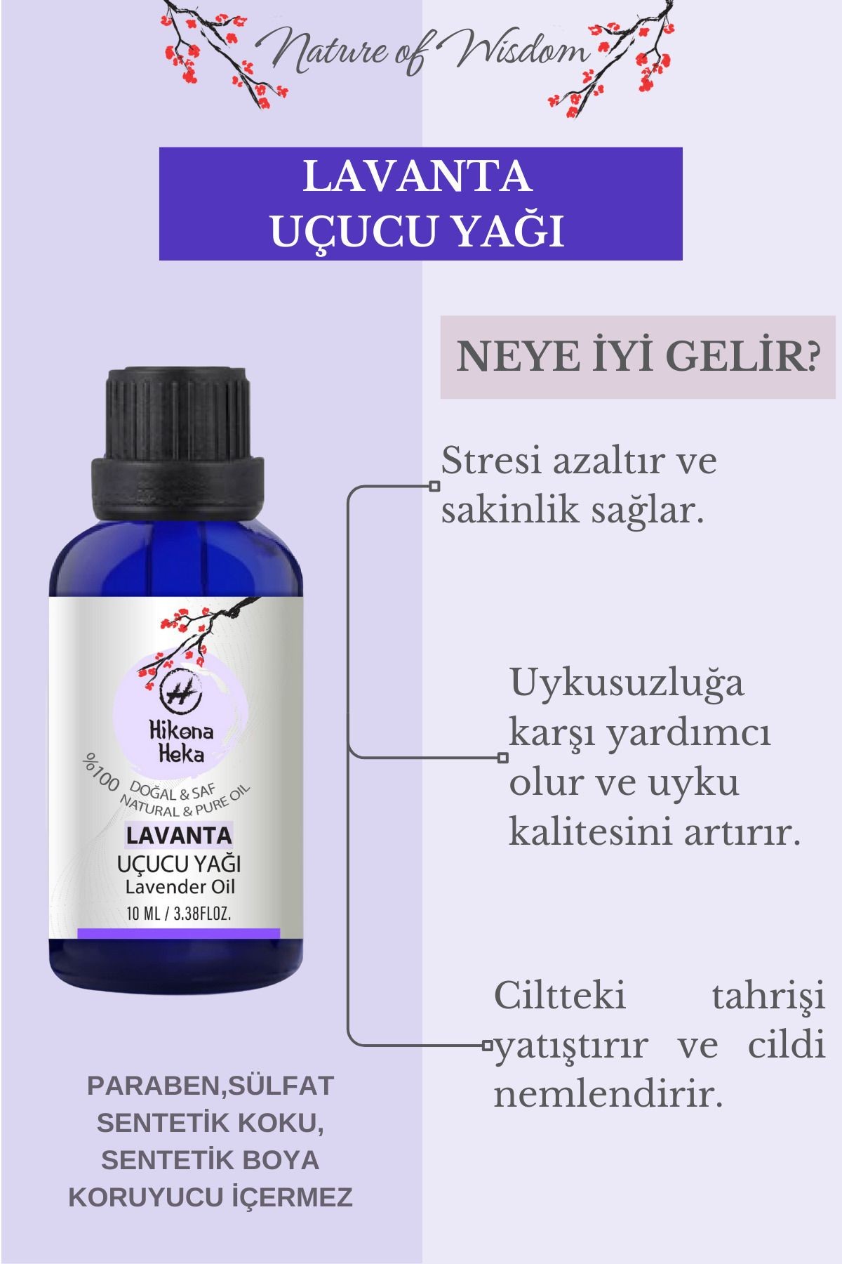 Lavanta Uçucu Yağı (Lavander Essential Oil) %100 Saf ve Doğal 10 ml