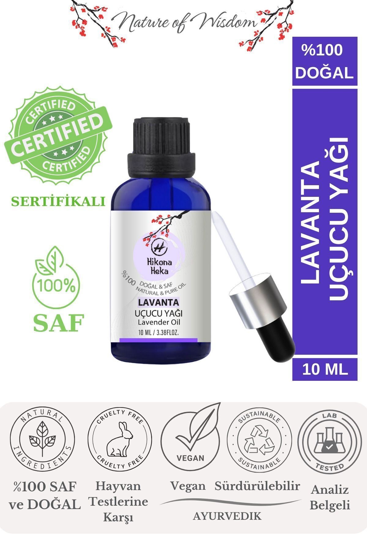 Lavanta Uçucu Yağı (LAVANDER ESSENTİAL OİL) %100 Saf Ve Doğal 10 ml