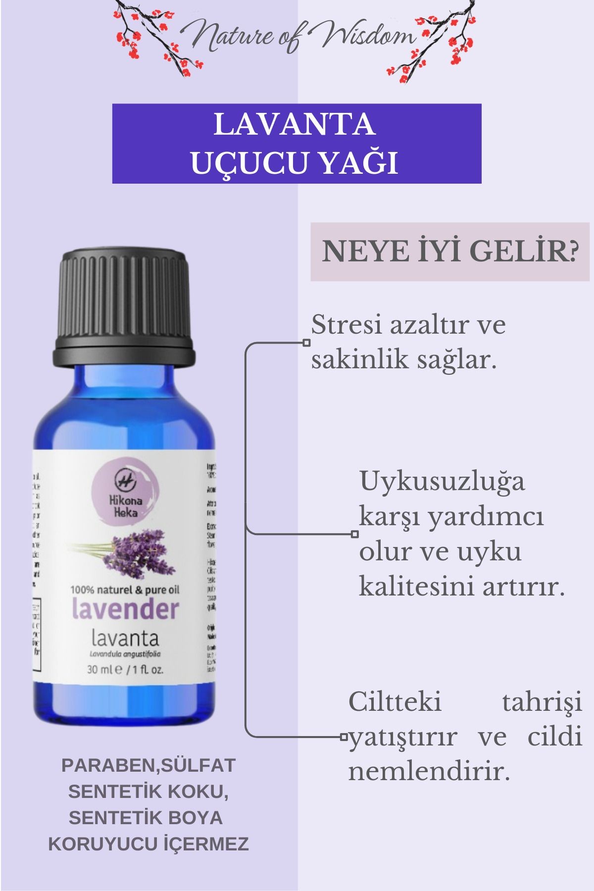 Lavanta Uçucu Yağı (LAVANDER ESSENTİAL OİL) %100 Saf Ve Doğal 30 ml