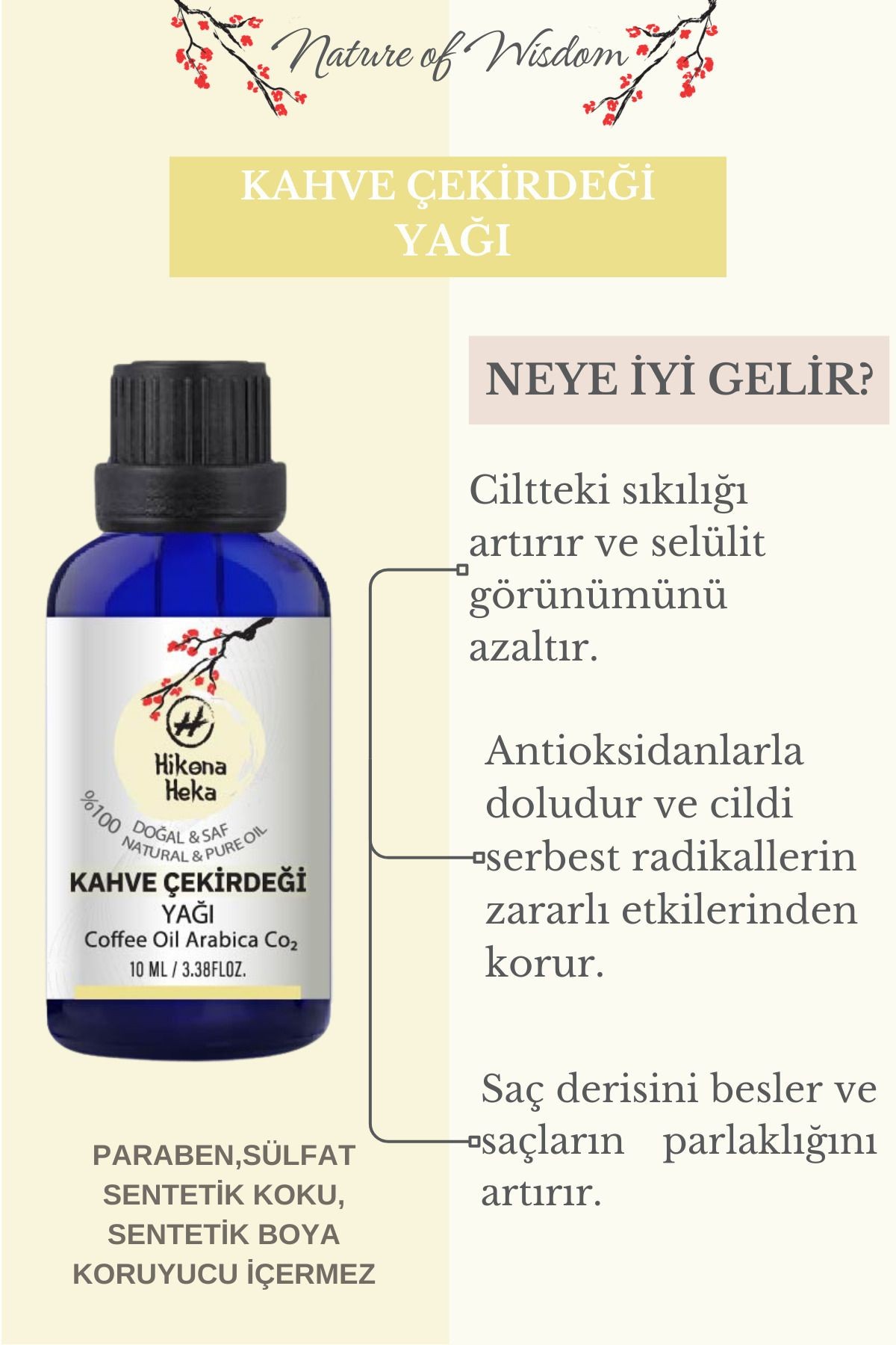 Kahve Yağı (Coffee Co2 Extract Oil) %100 Saf ve Doğal 10 ml