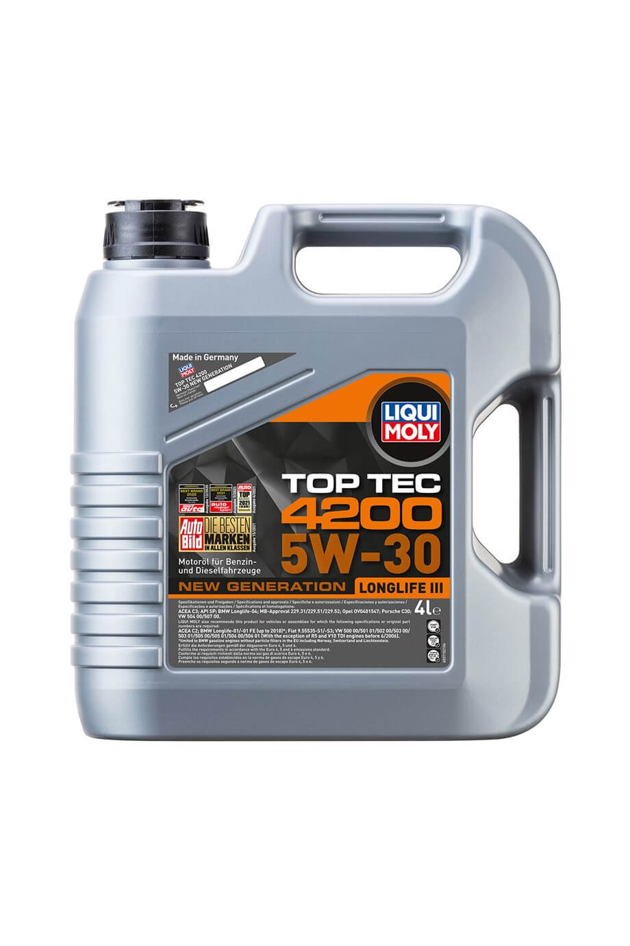 LIQUI MOLY 5W30 Motor Yağı Tam Sentetik TOP TEC 4200 4Litre