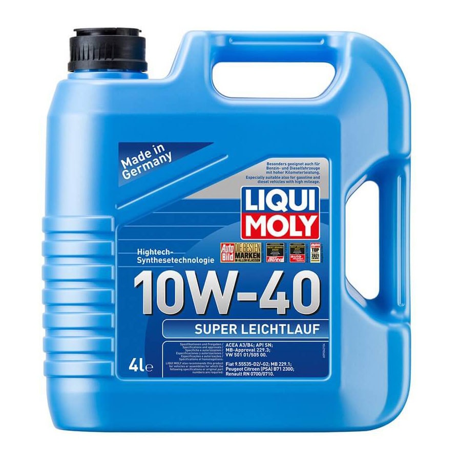 LIQUI MOLY 10W40 Motor Yağı Süper Sentetik SUPER LEICHTLAUF 4 Litre