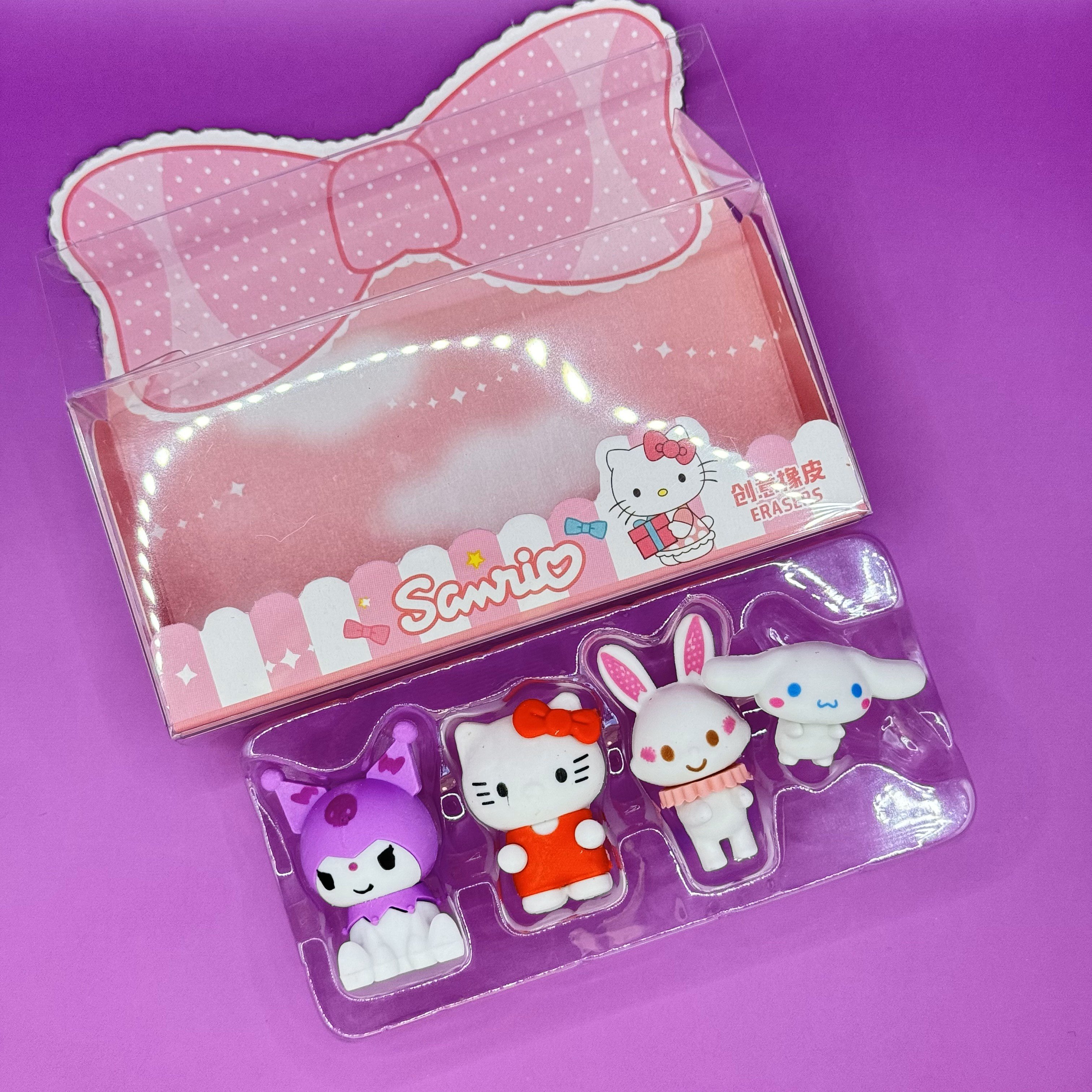Sanrio Karakterleri 4 lü Silgi Kuromi