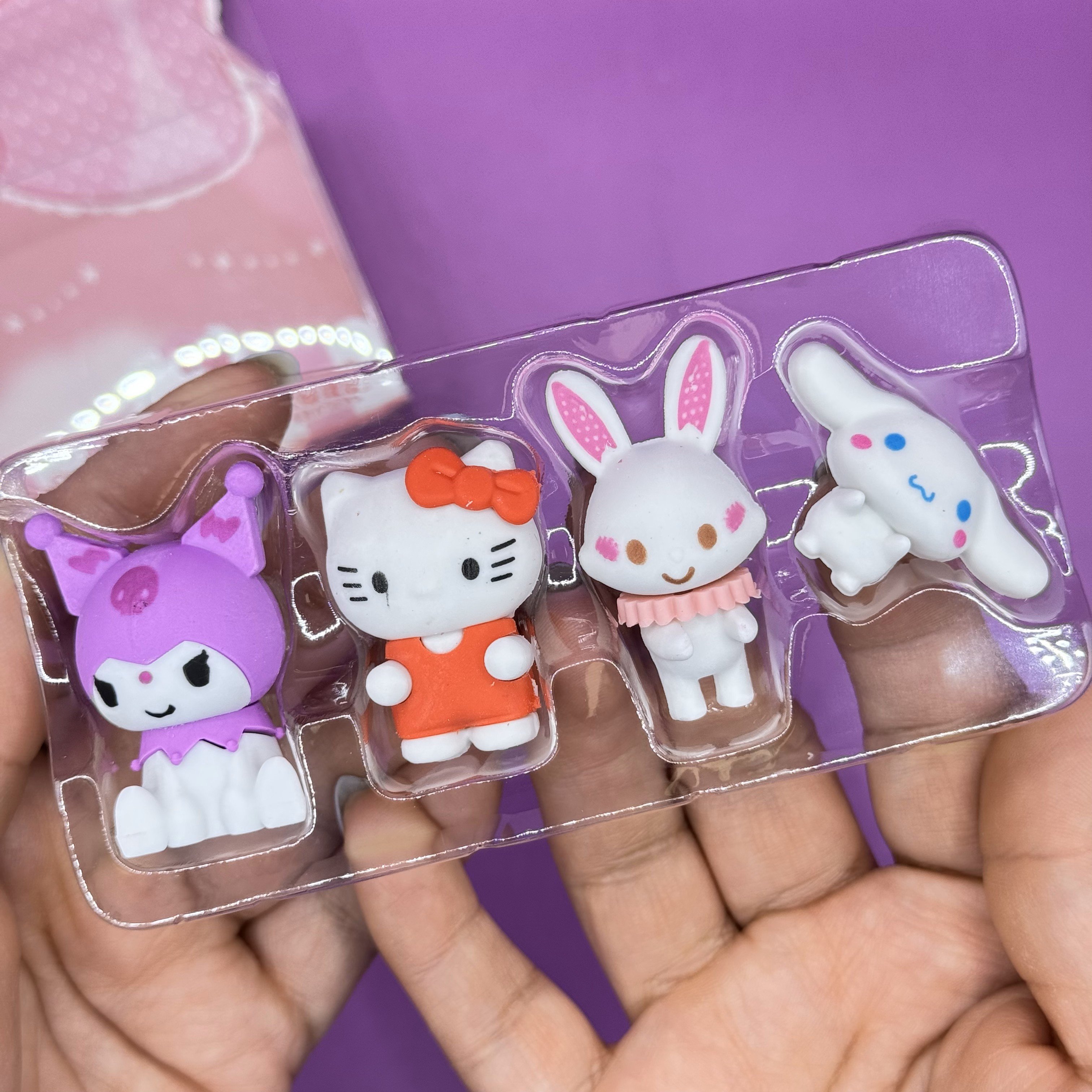 Sanrio Karakterleri 4 lü Silgi Kuromi