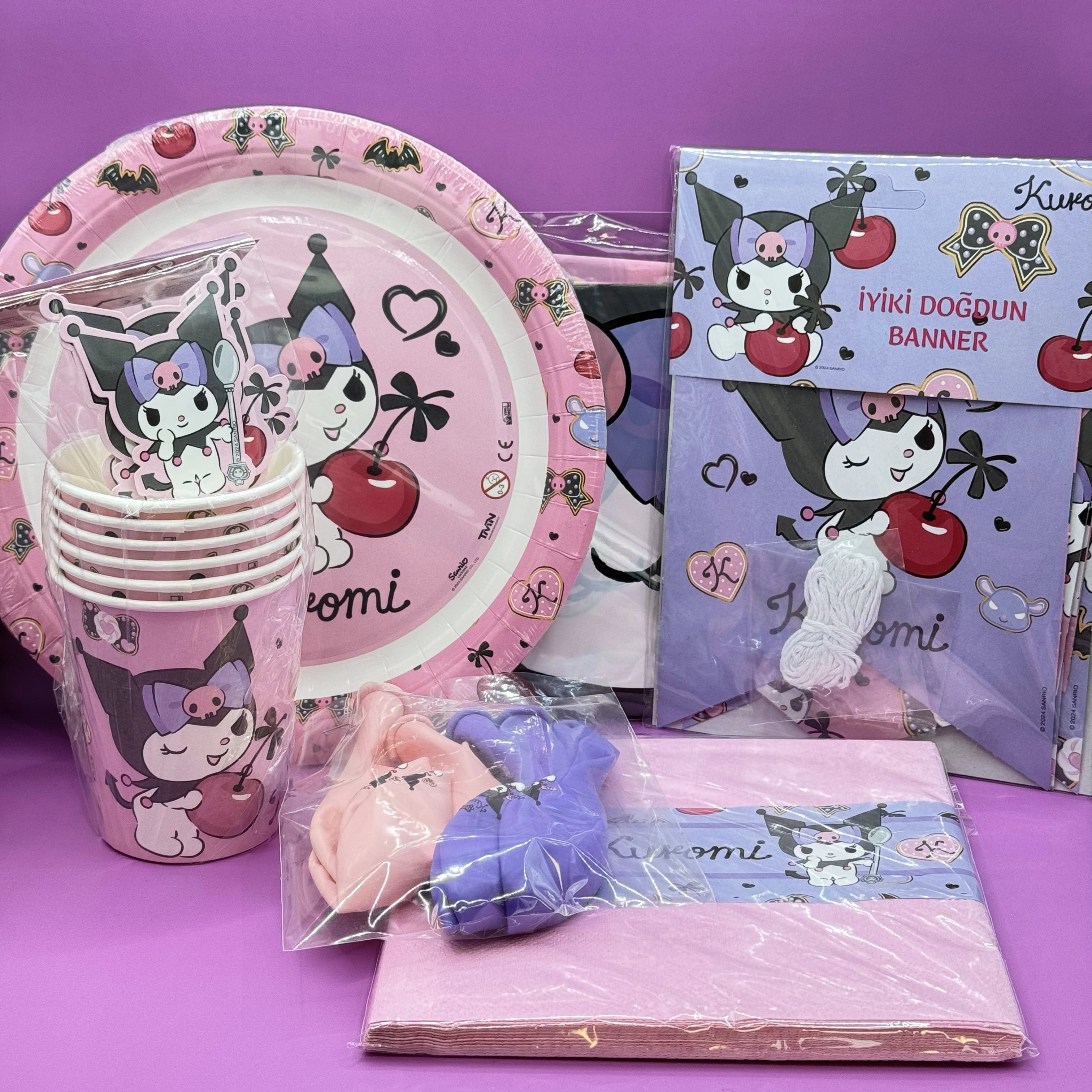 Kuromi Lisanslı Parti Seti 44 Parça