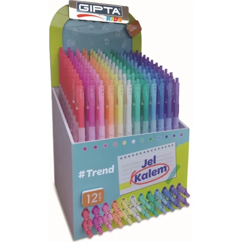 GIPTA JEL KALEM TREND AKRİLİK 0.7mm 12 RENK