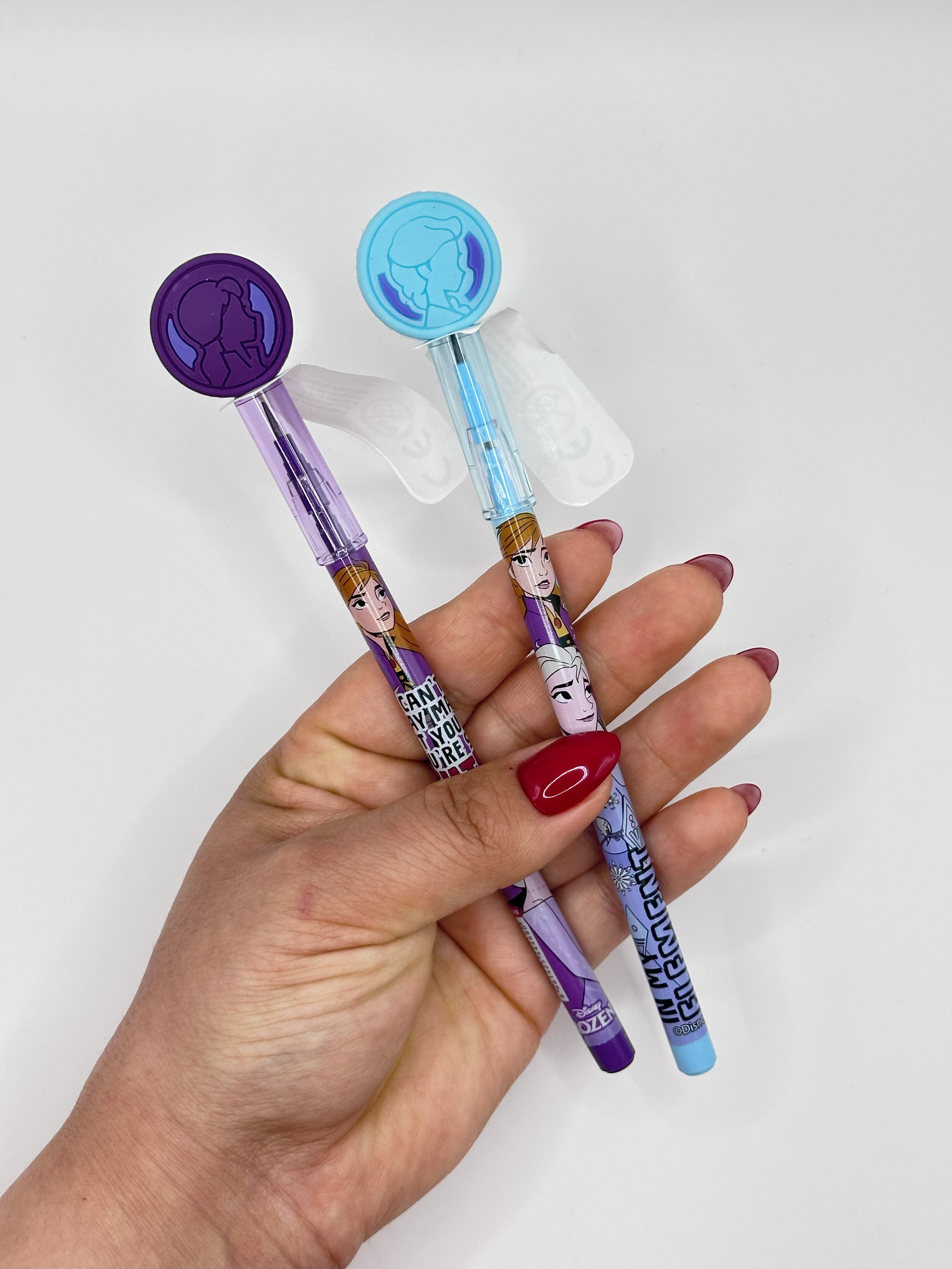 Frocx Frozen Figürlü Yumurtlayan Kalem Elsa ve Anna Mavi
