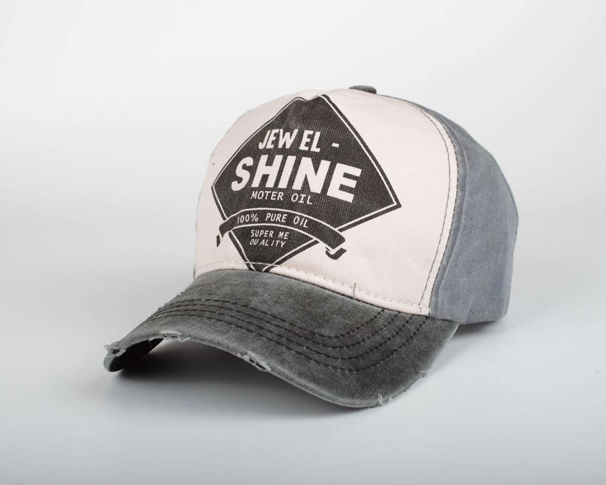 Jewel Shine Yazılı Eskitme Şapka - 4