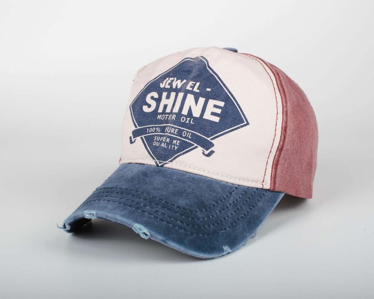 Jewel Shine Yazılı Eskitme Şapka - 2