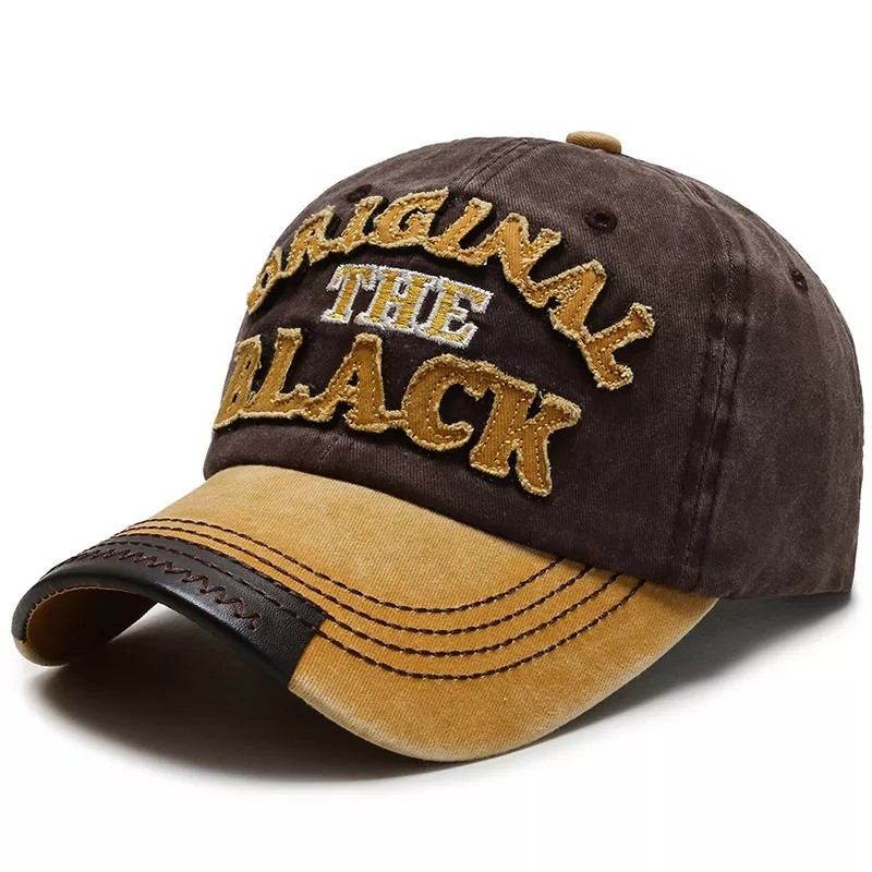 Original The Black Yazılı Eskitme Şapka - 8