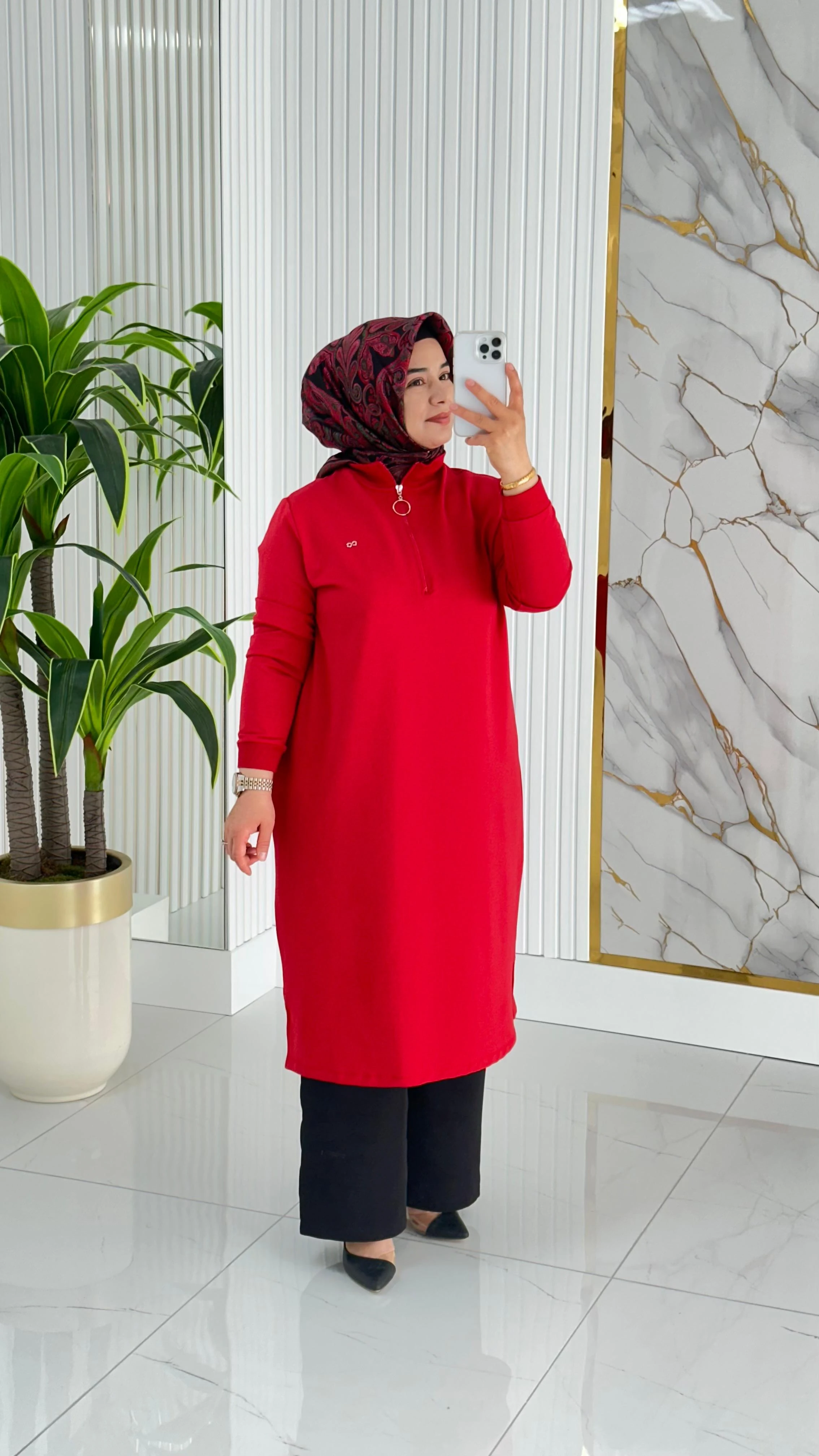 Dik Yaka Ribanalı Swet 7568 - Mercan