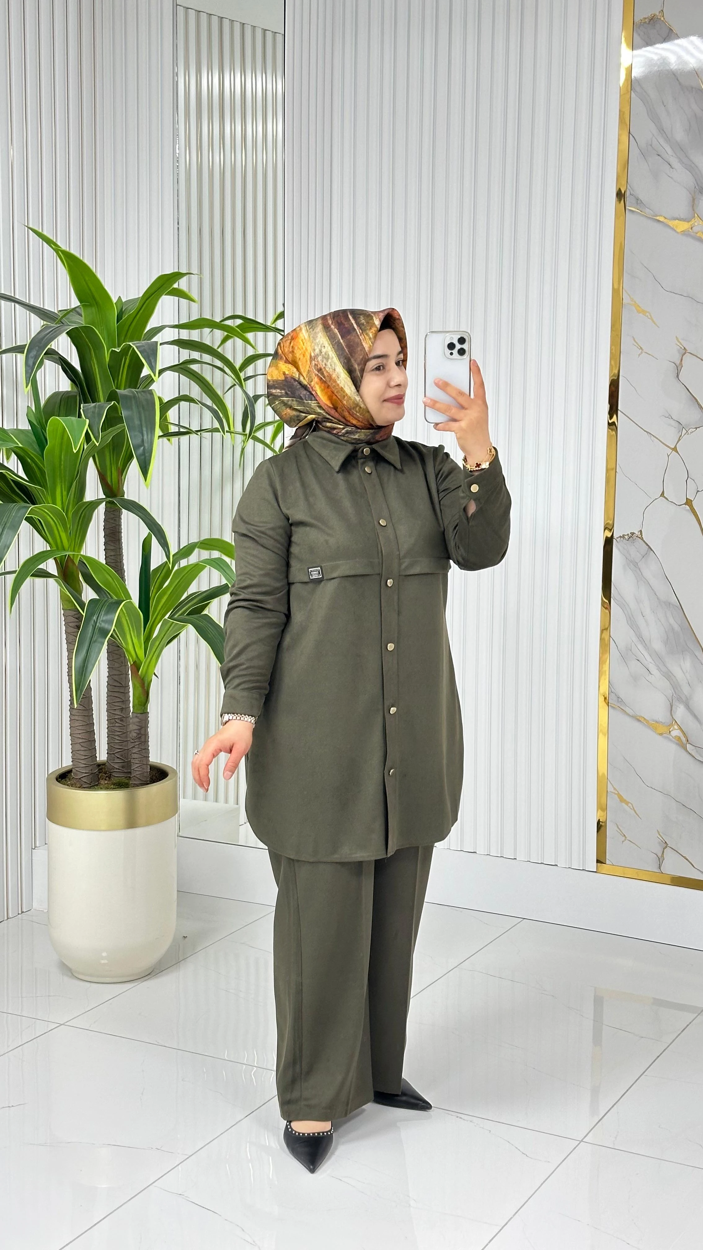 Çınar Özkan Mevsimlik Pantolonlu Takım 2229 - Haki