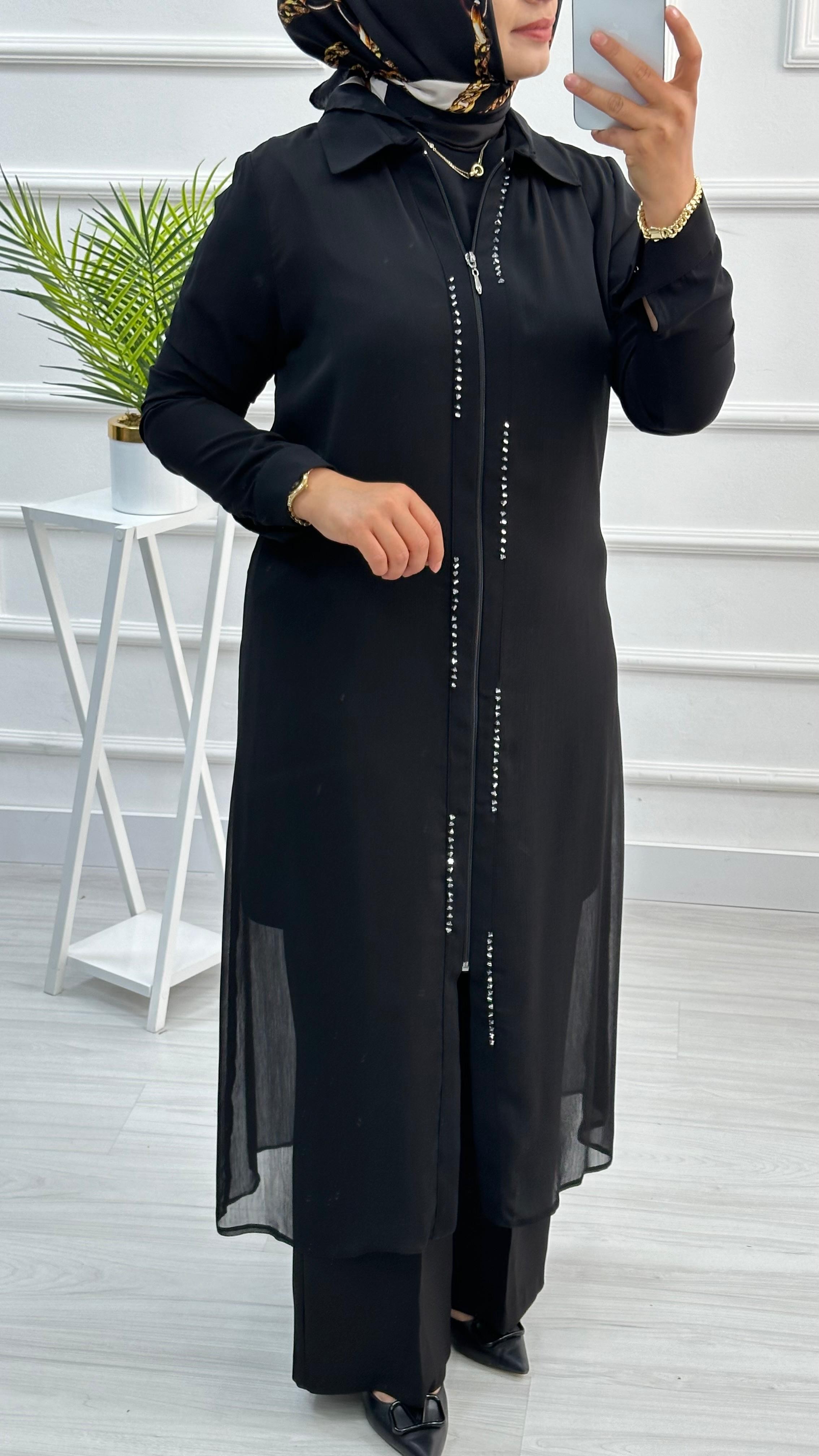 Şifon Taşlı Giyçık 4708