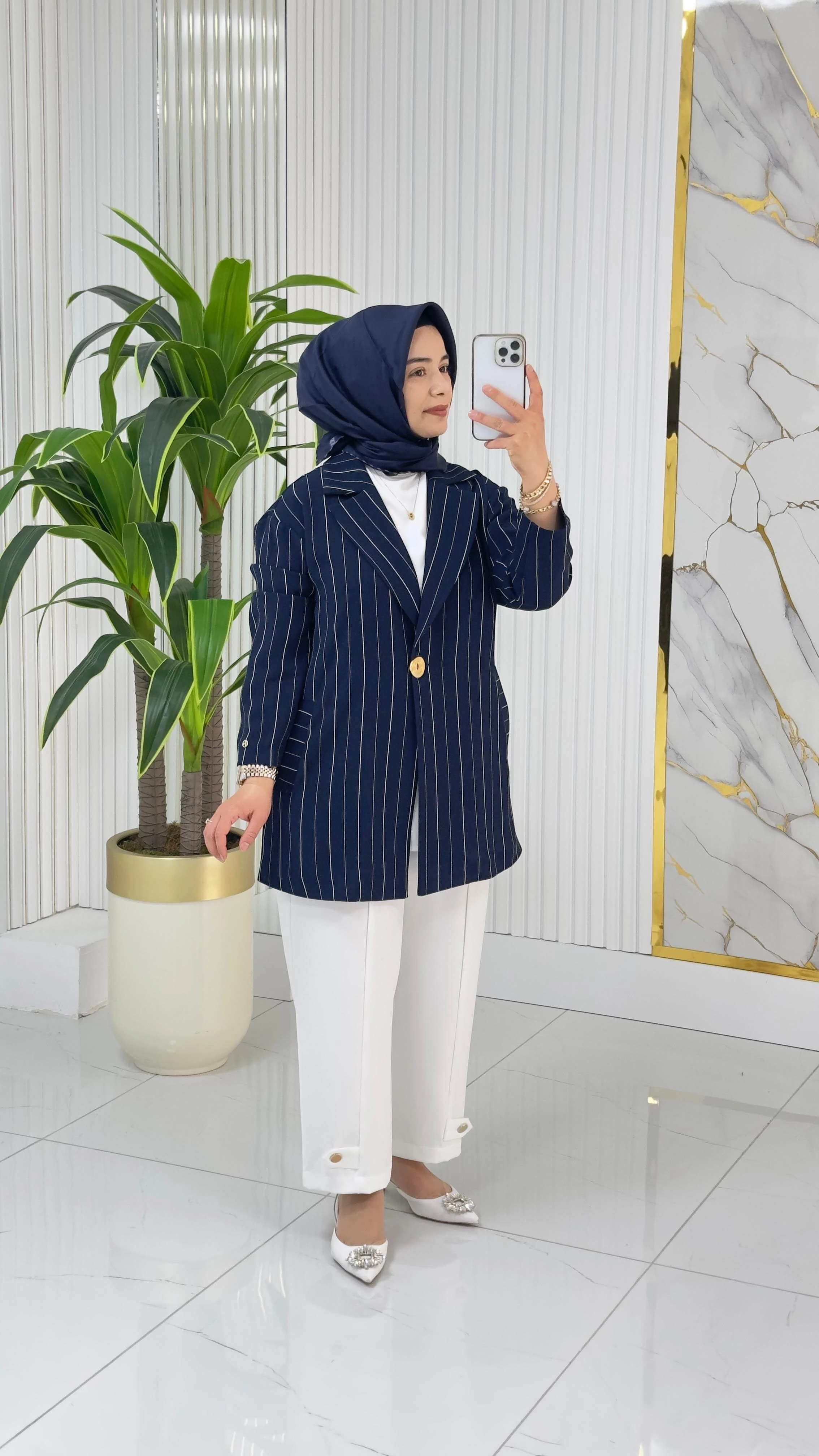 ARMİNE TREND CEKETLİ PANTOLONLU TAKIM 643-Armine Trend