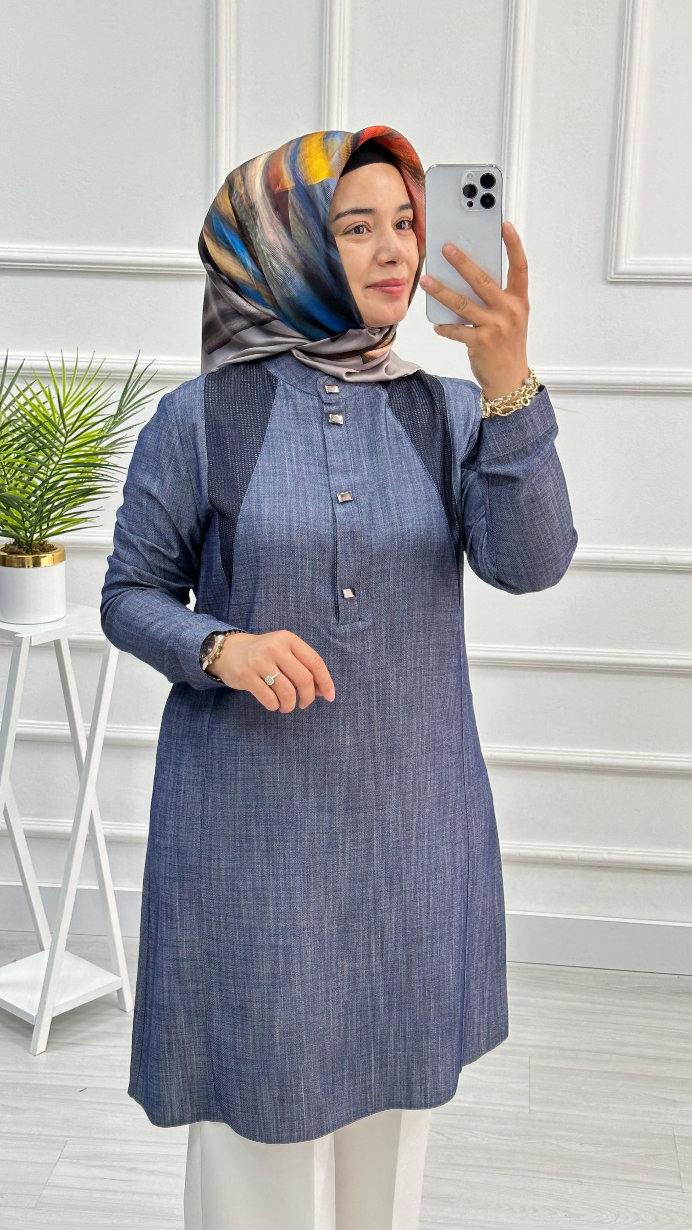 Wonna Tencel File Detaylı Tunik 2823