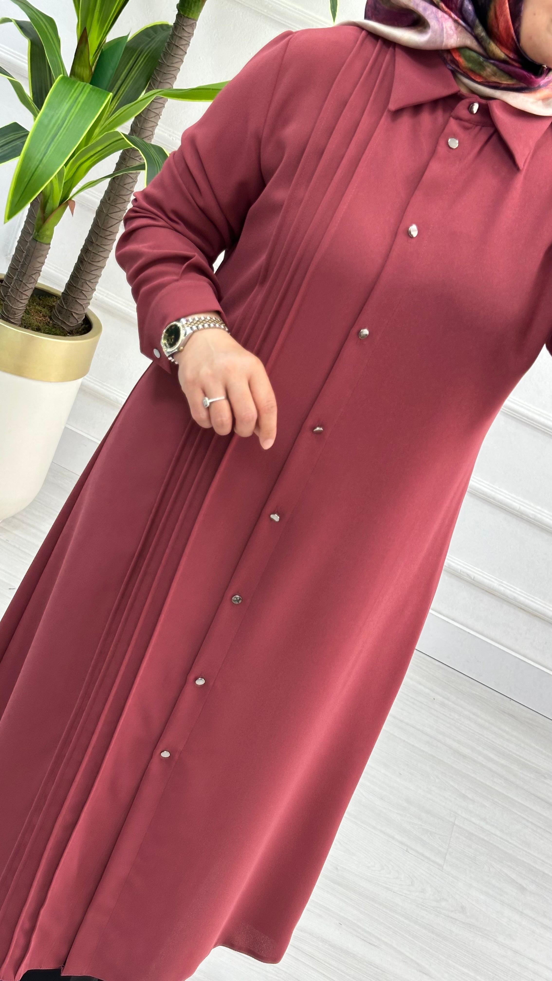 Çınar Özkan Boydan Dikişli Tunik 1623 - Gül