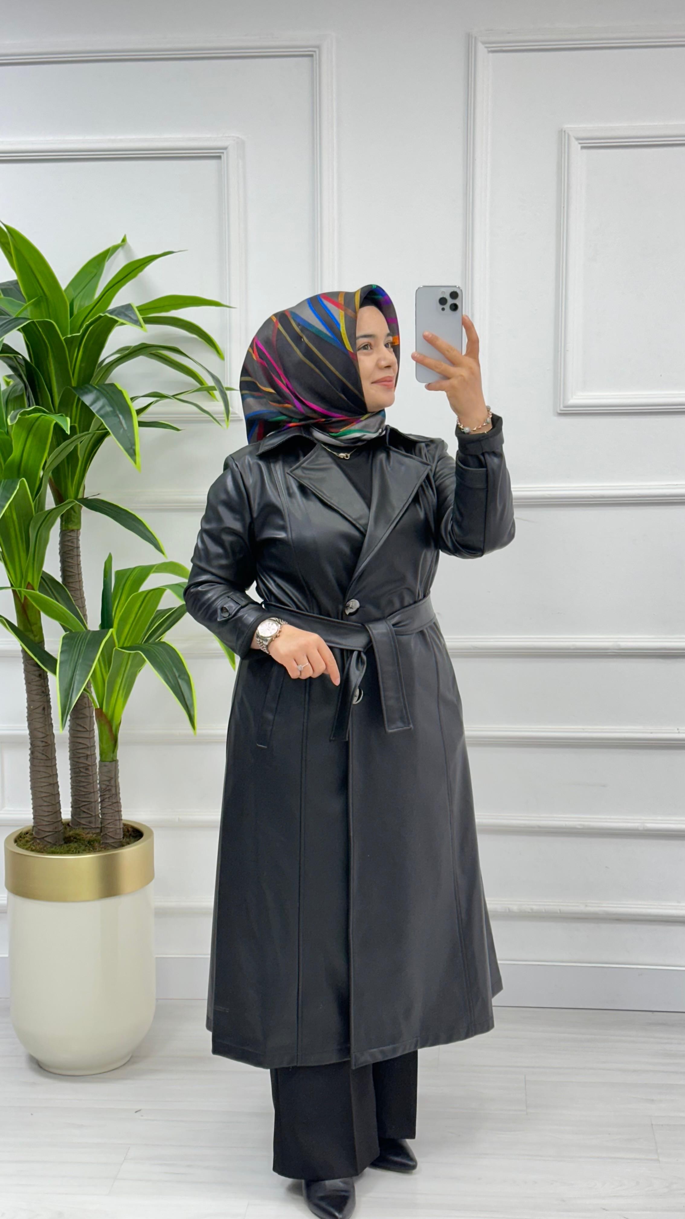 Çınar Özkan Beli Kemerli Deri Giyçık 1881 - Siyah