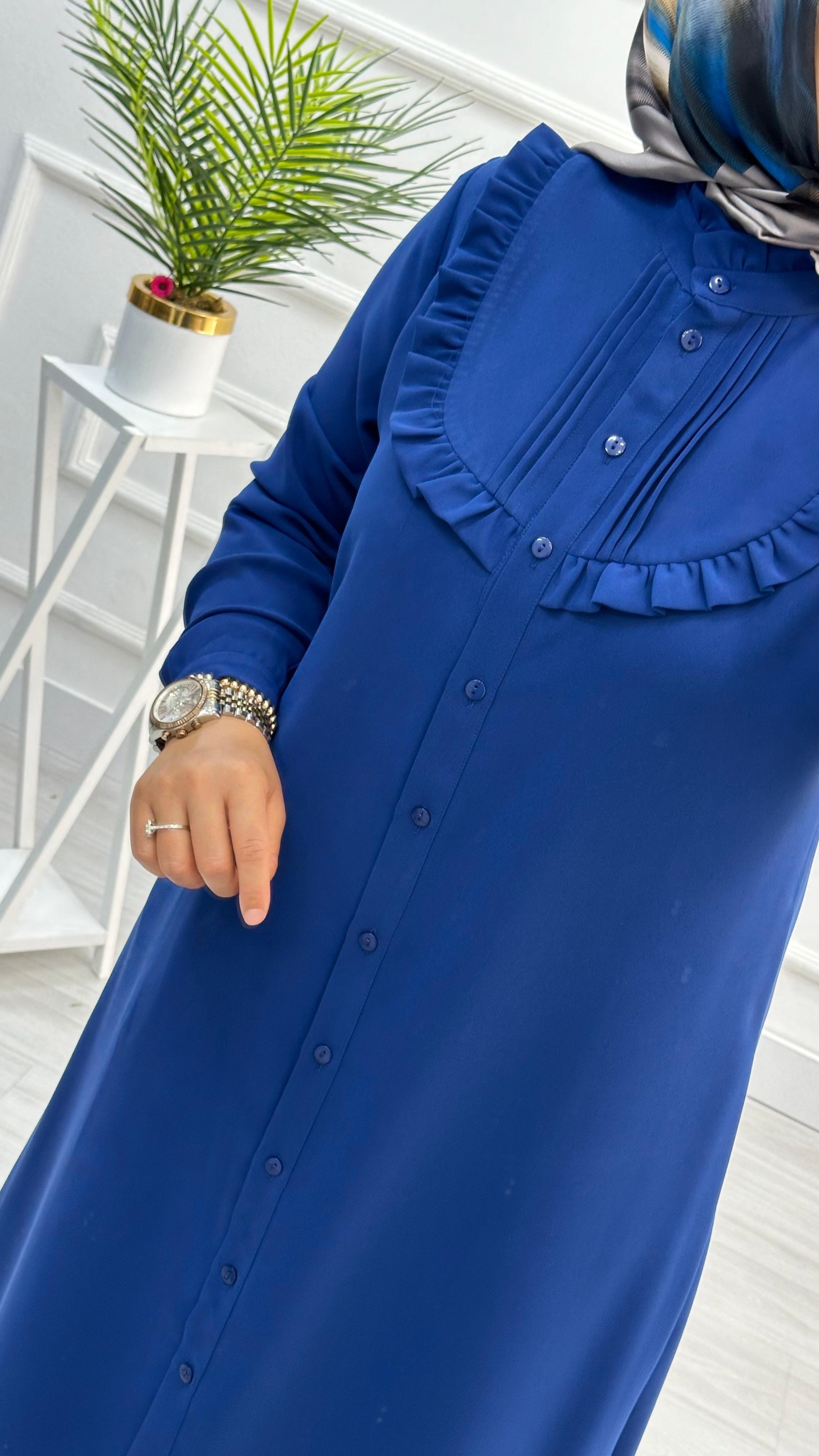 Alesya Önü Fırfırlı Tesettur Tunik 4733