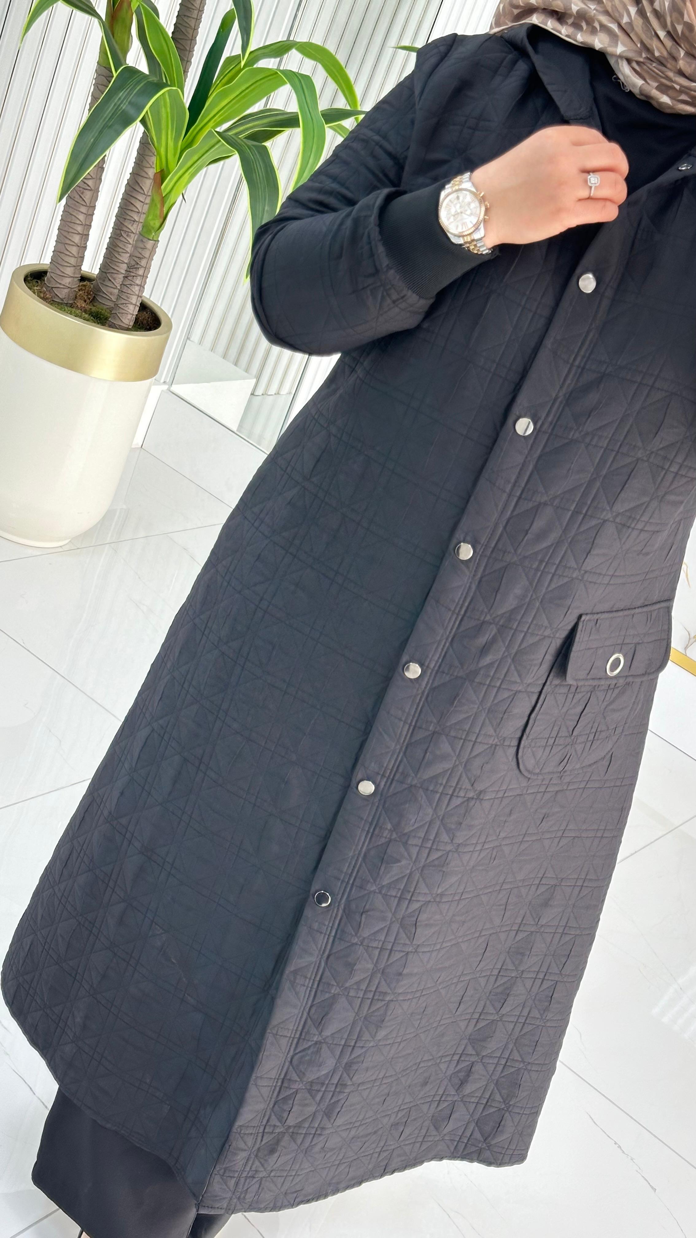 Çınar Özkan Önü Fermuarlı Cepli Kadın Kapitone Kap 2267