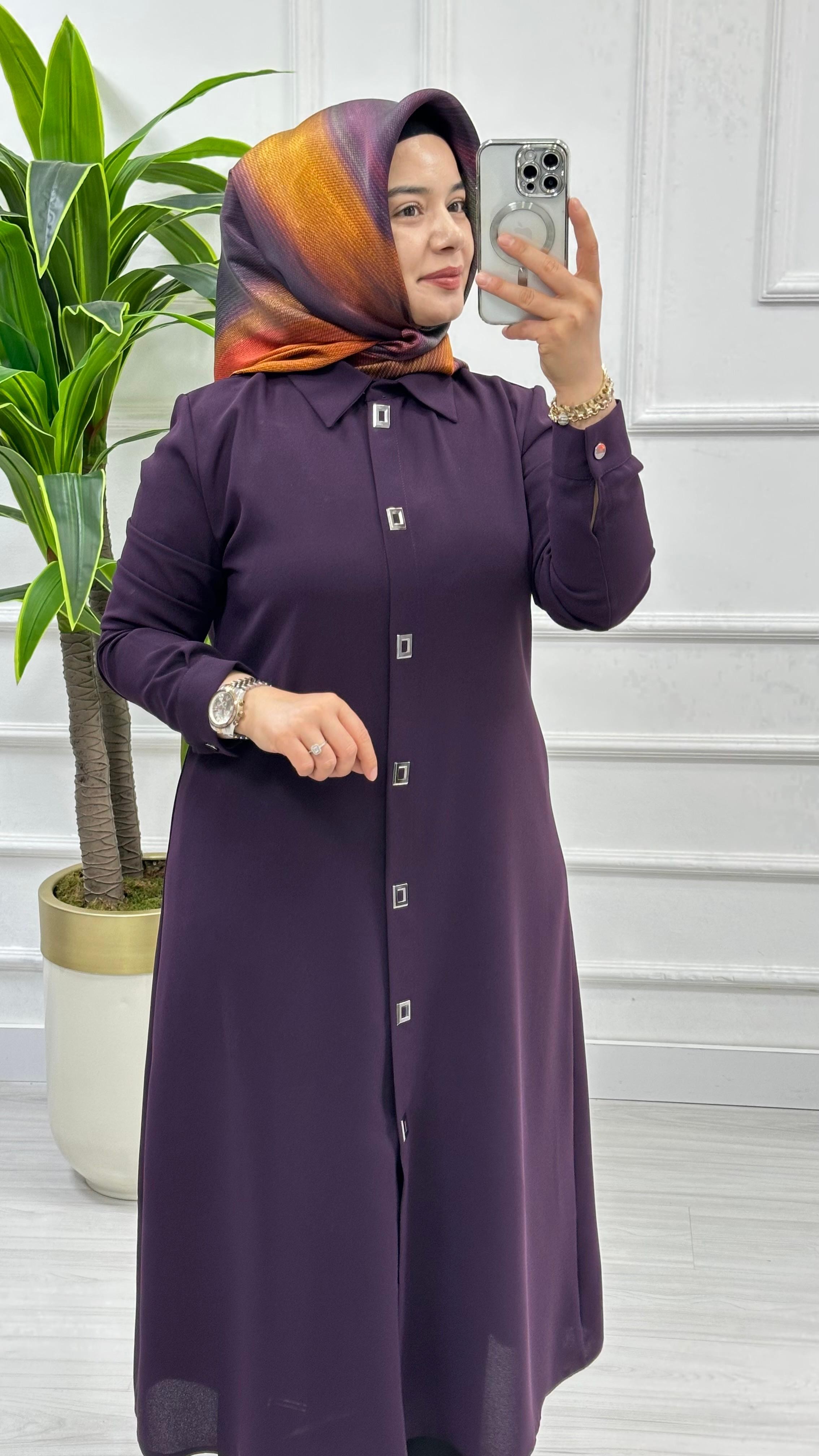 Çınar Özkan Çıt Çıtlı Uzun Tunik 2132
