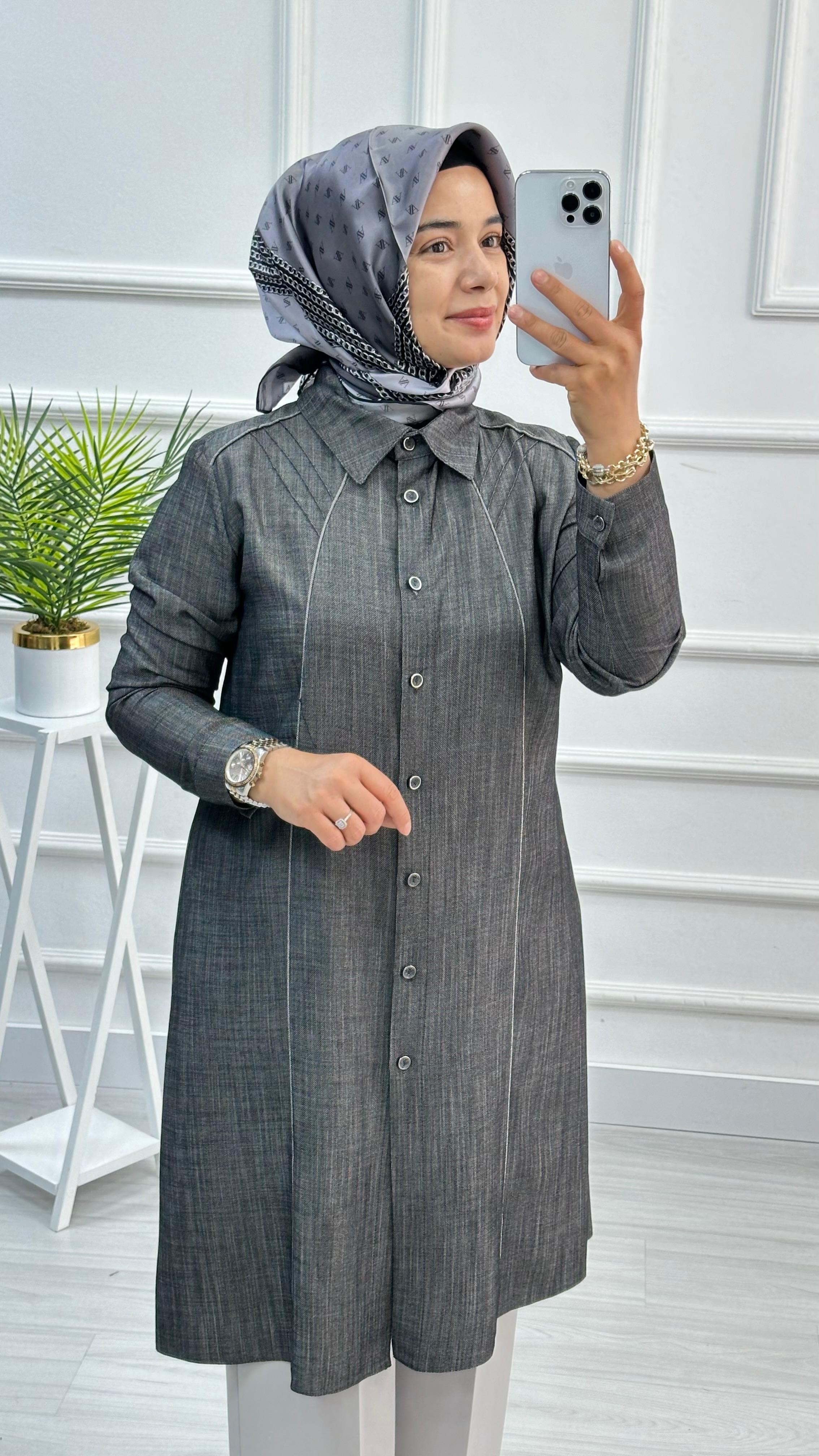 Wonna Tencel Biye Detaylı Tunik 2826