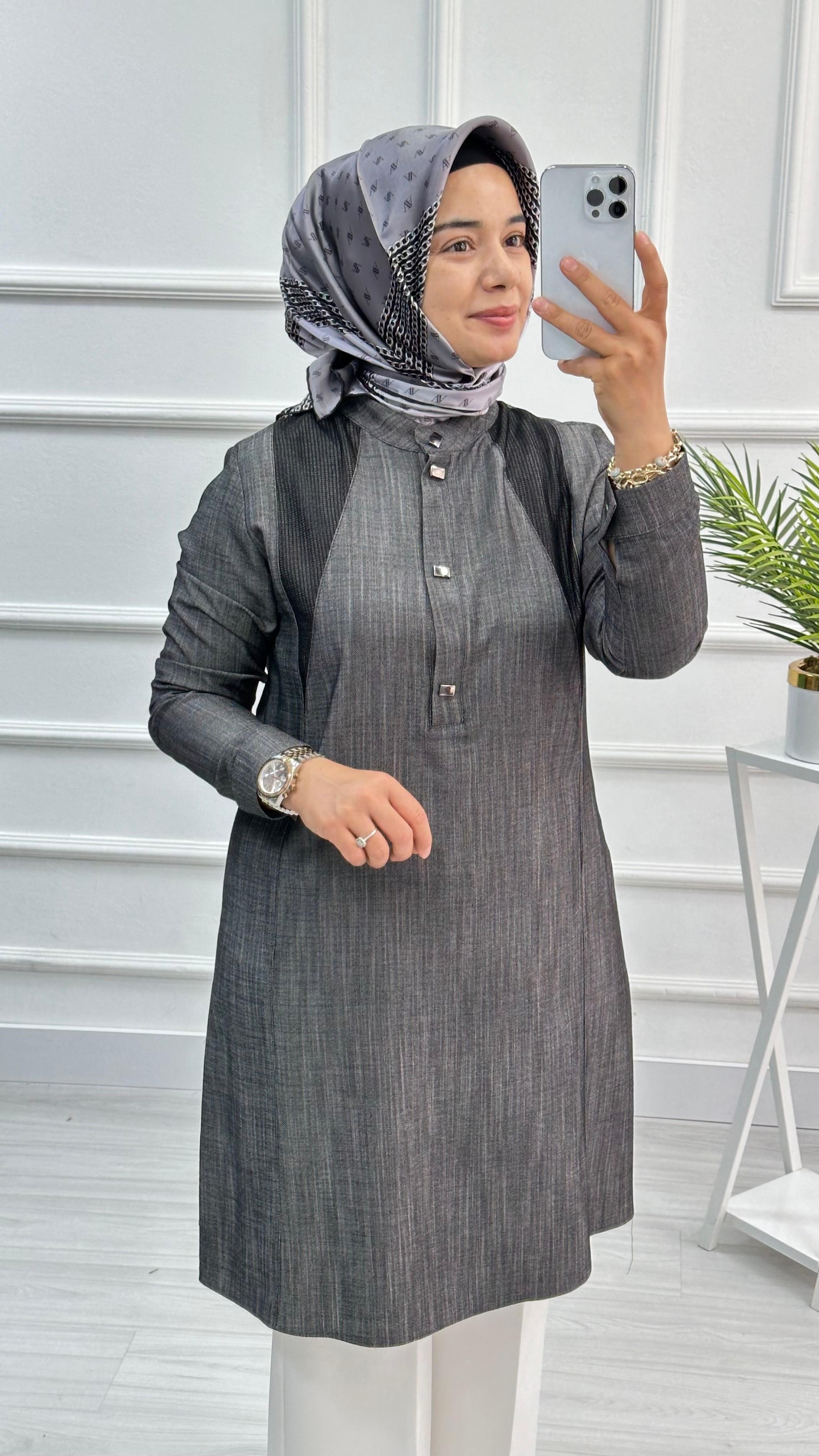 Wonna Tencel File Detaylı Tunik 2823