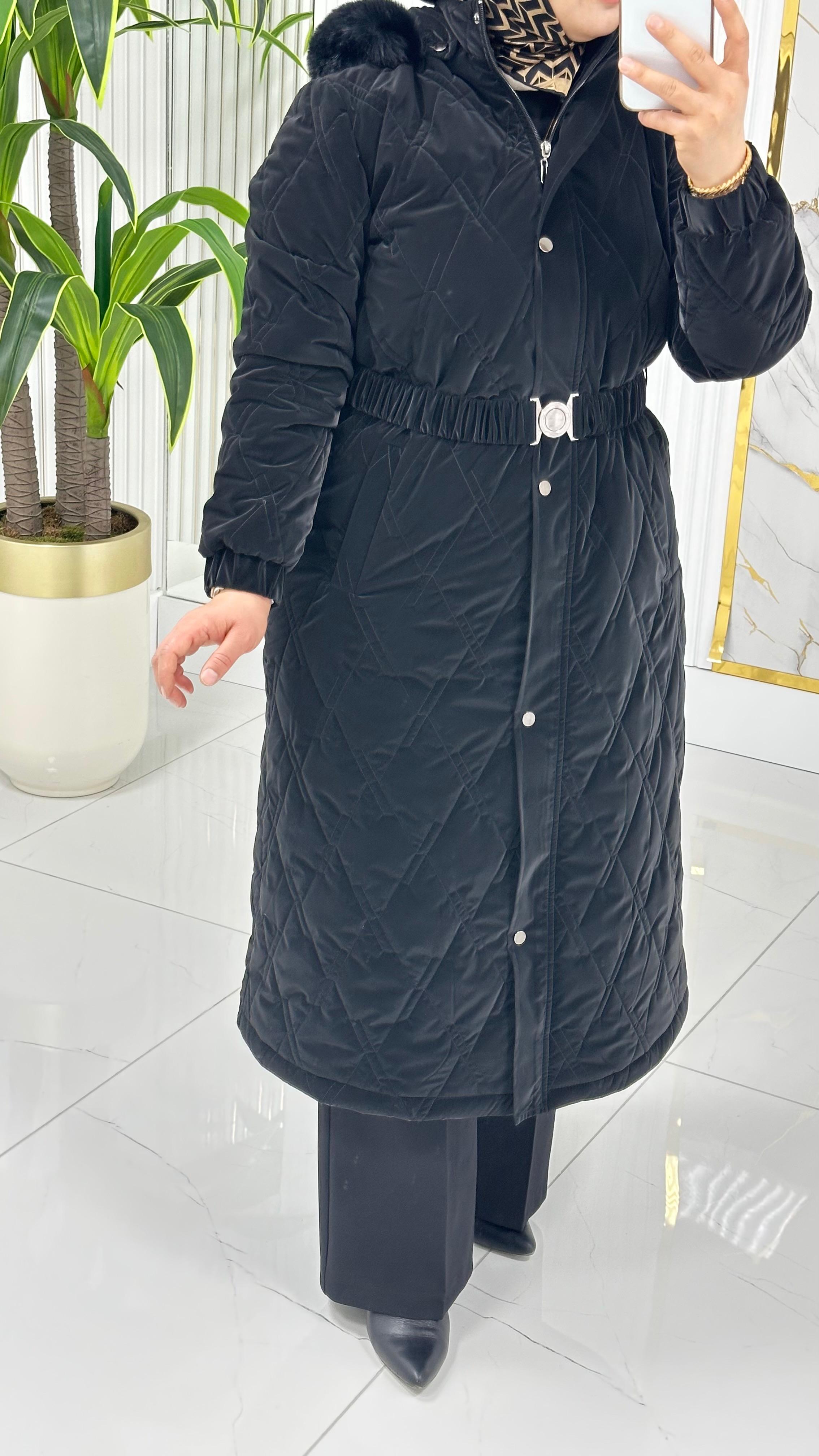 ÇINAR ÖZKAN KEMER DETAYLI KAPİTONE MONT 2289