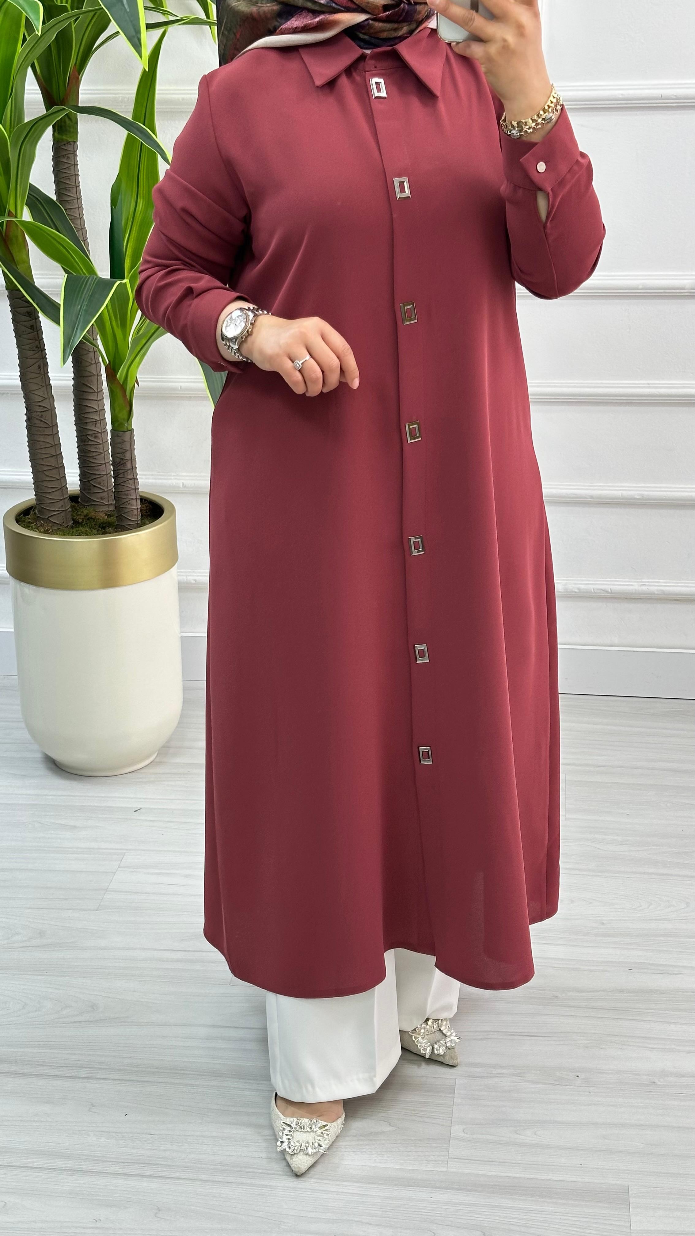 Çınar Özkan Çıt Çıtlı Uzun Tunik 2132